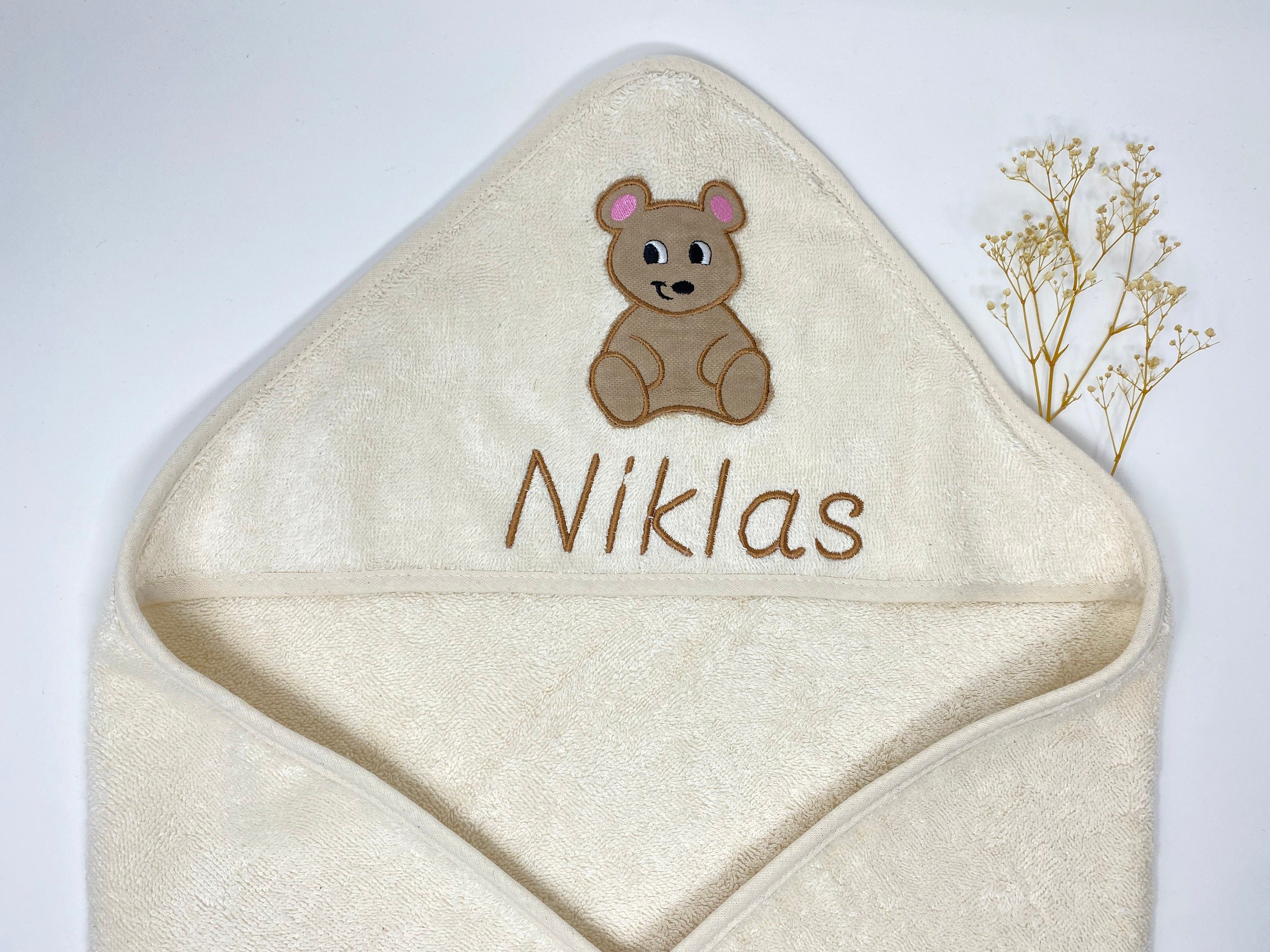 Kapuzenbadetücher für Babys – weich, saugfähig & personalisierbar