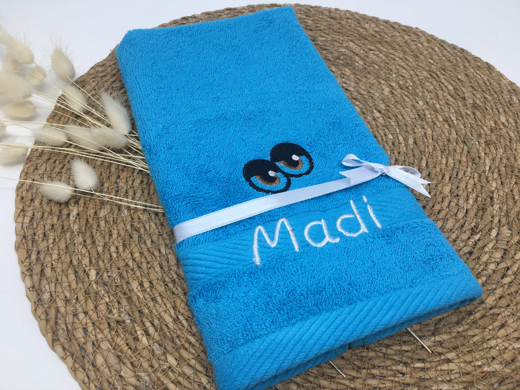 Handtuch/Duschtuch 470/500 g/m² – Augen-Motiv (personalisiert)