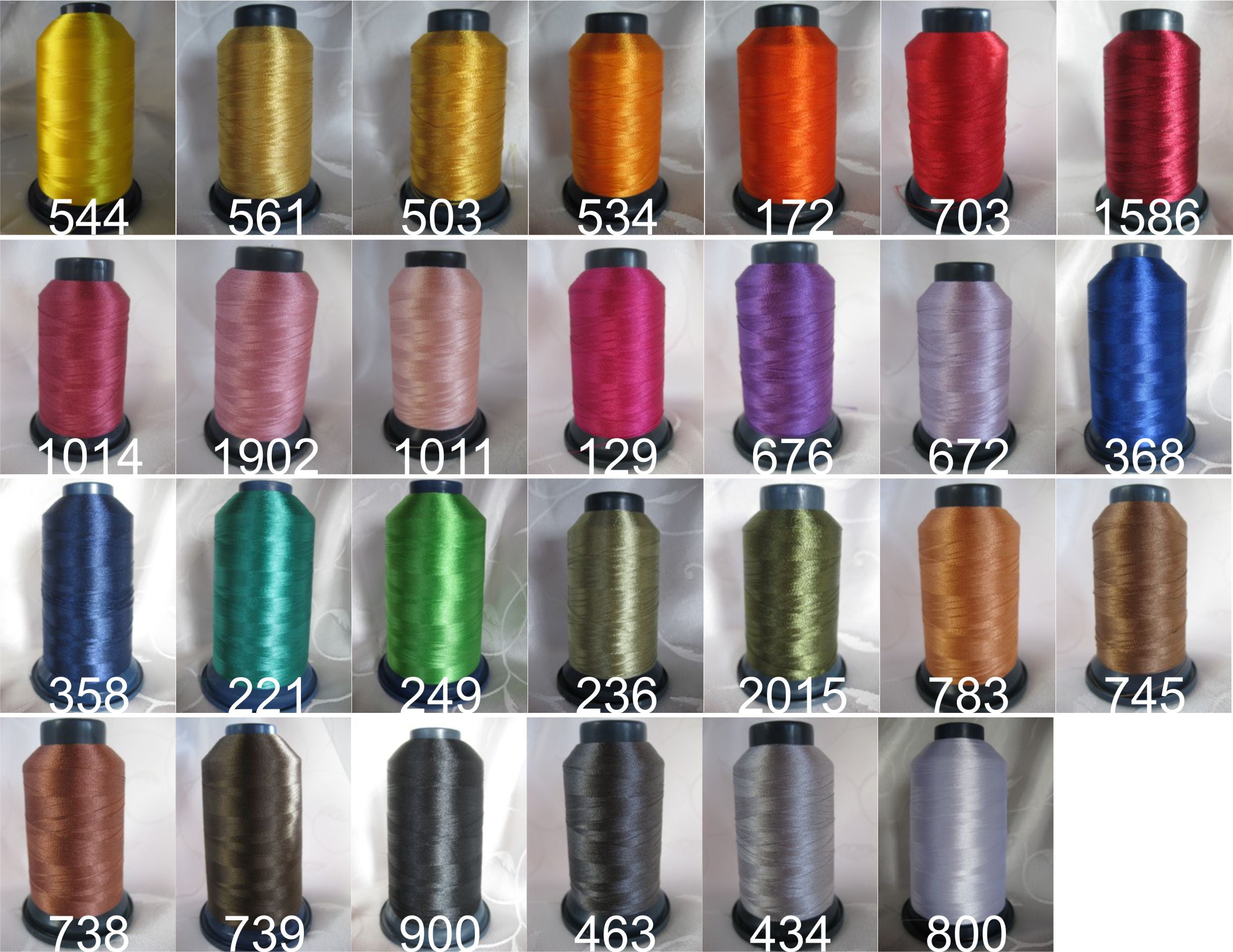 Garntabelle Farben