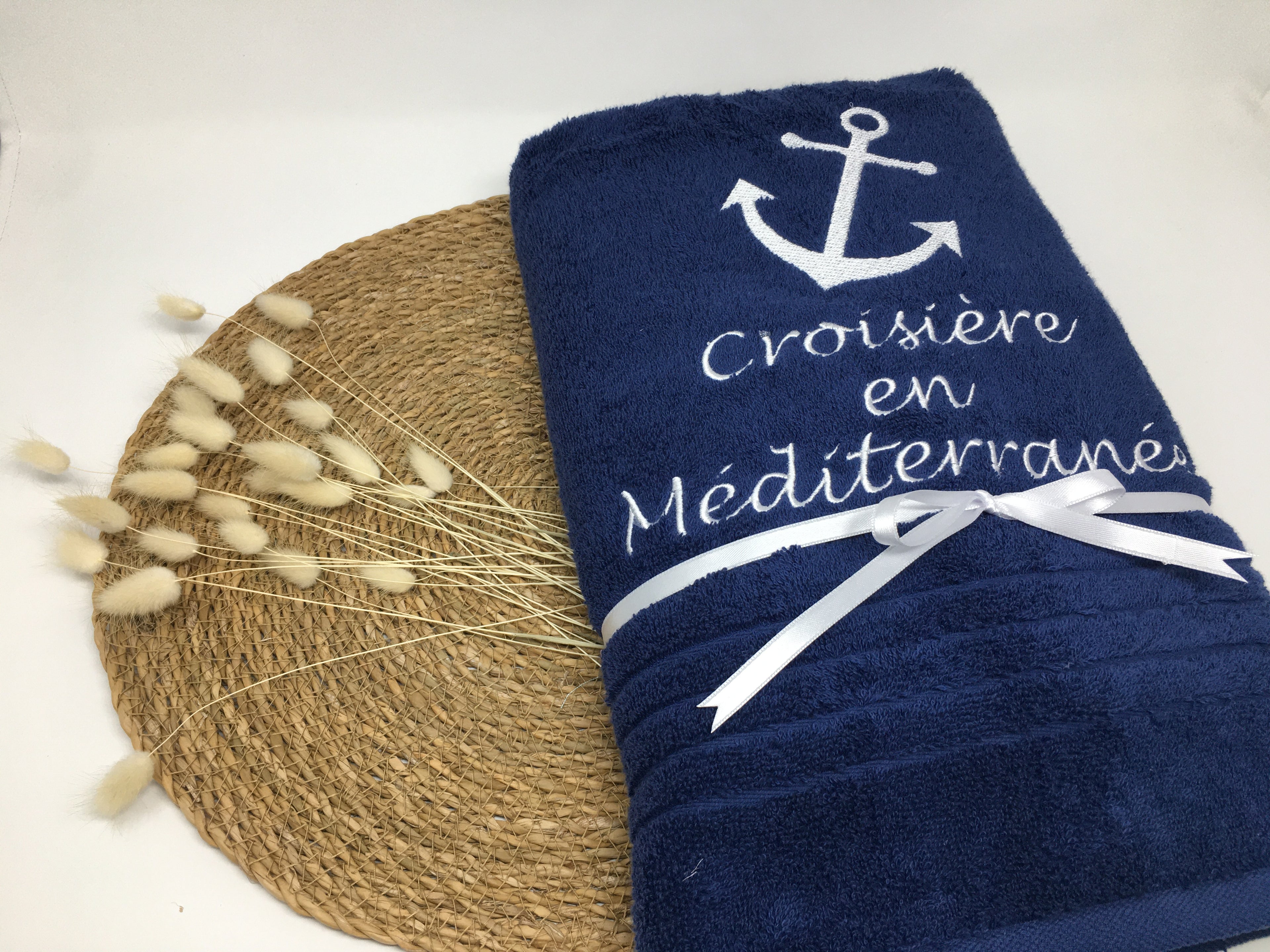 Maritim See 04 Anker Handtuch Duschtuch Stickerei & Personalisierung Super Qualität