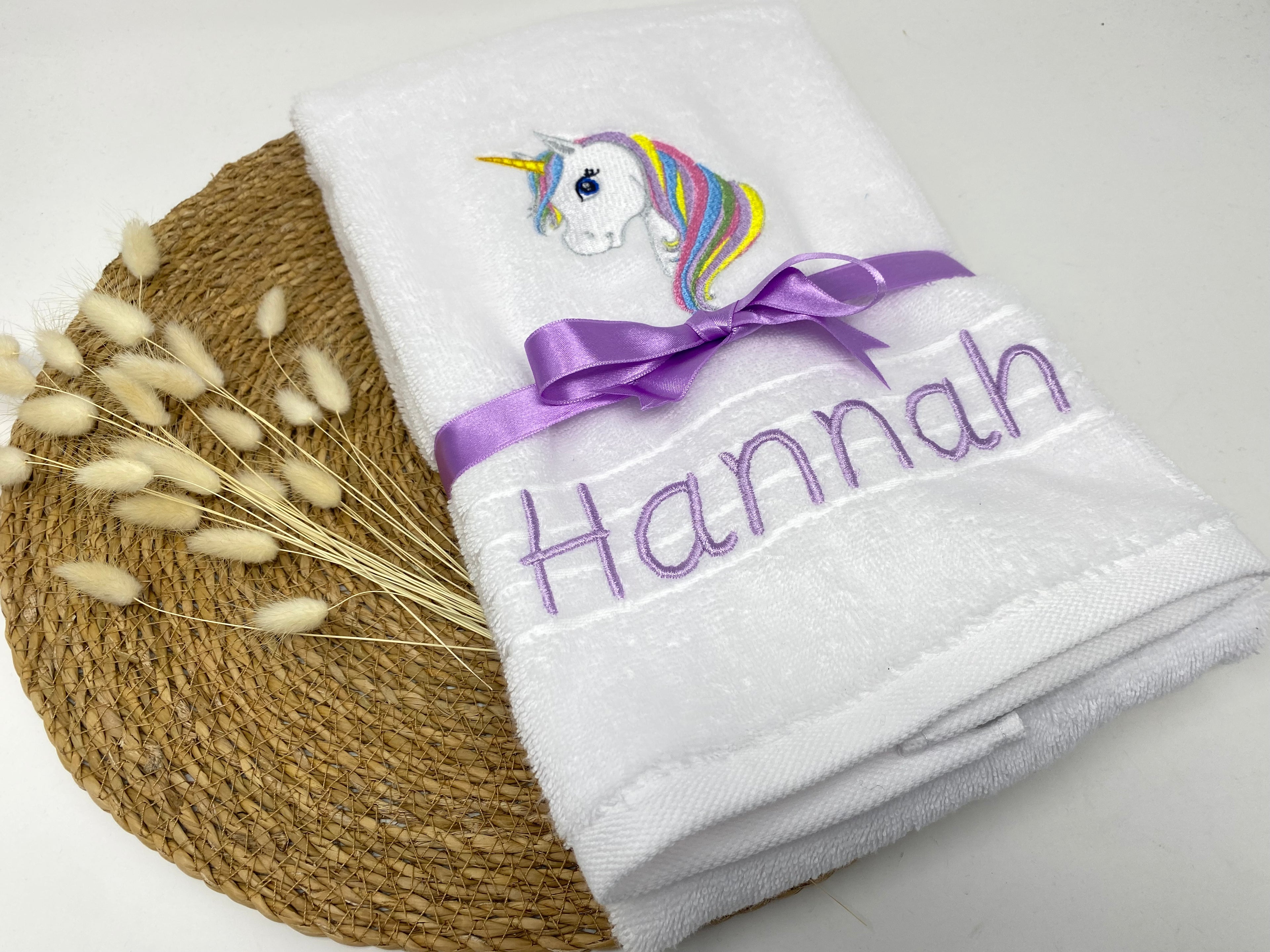 Einhorn 09 Pegasus Handtuch Duschtuch Stickerei & Personalisierung Super Qualität