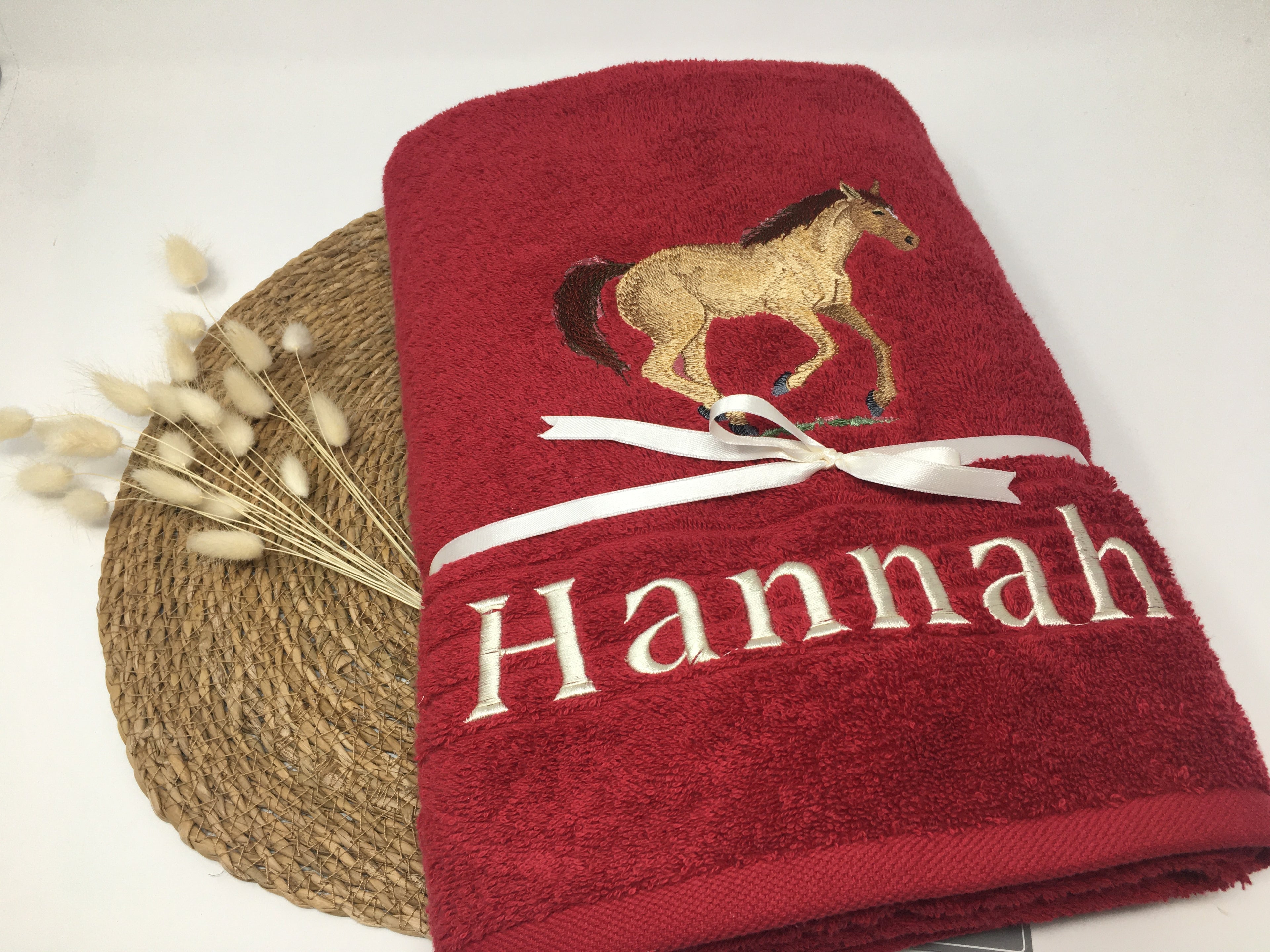 Pferd 05 Pferde Handtuch Duschtuch Stickerei & Personalisierung Super Qualität