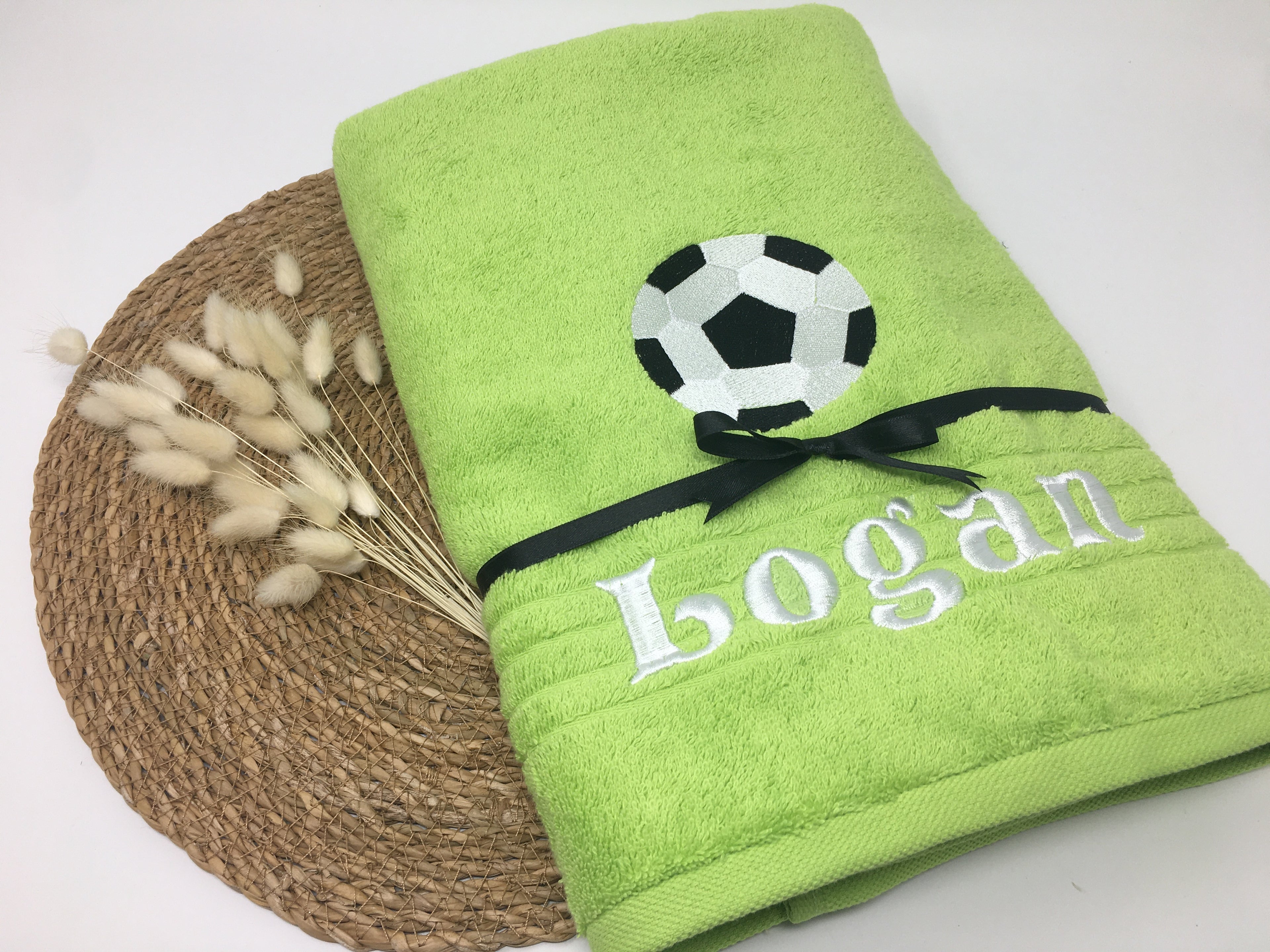 Sport Fussball 01 Handtuch Duschtuch bestickt & personalisierbar Super Qualität