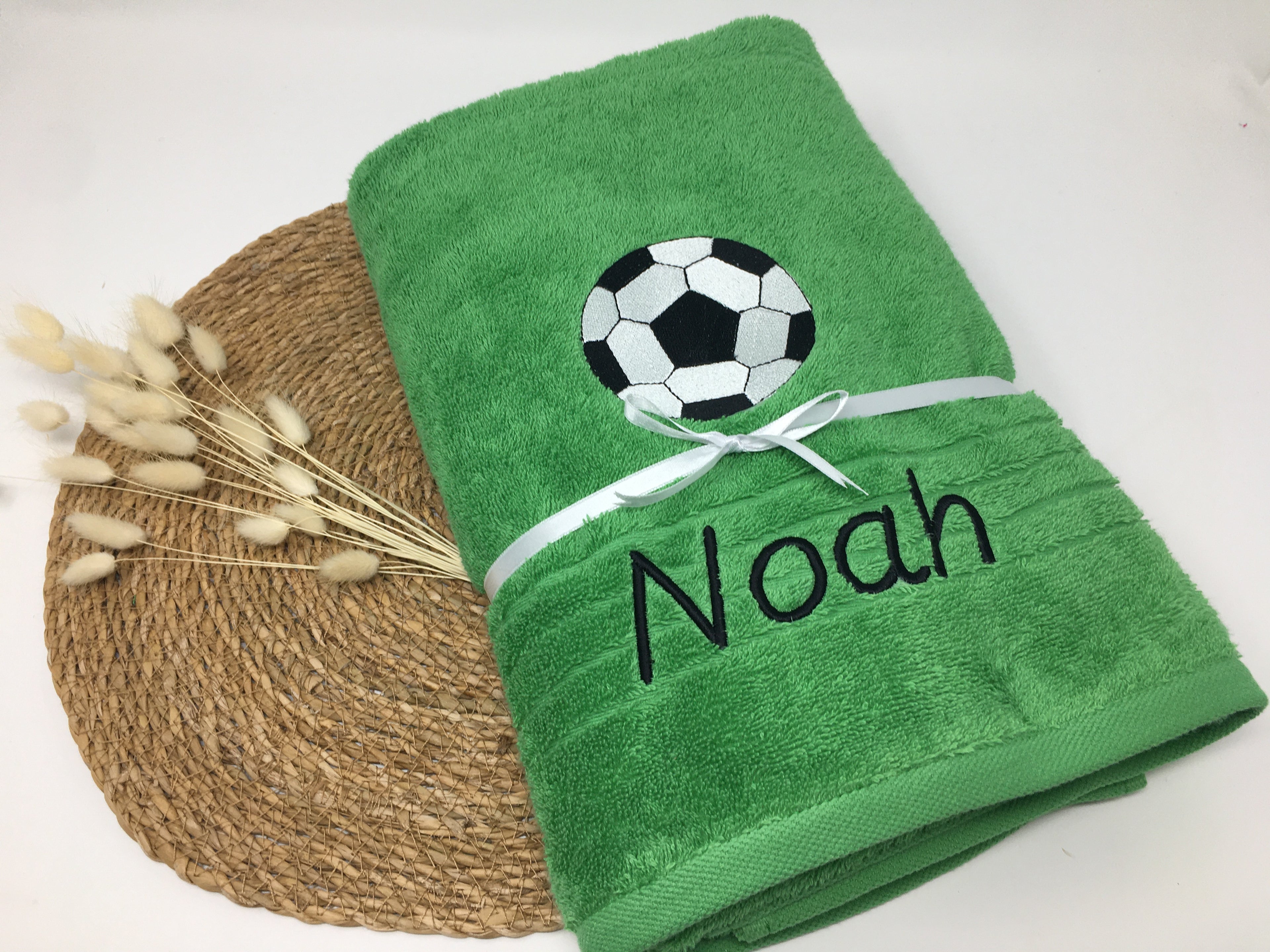 Sport Fussball 01 Handtuch Duschtuch bestickt & personalisierbar Super Qualität