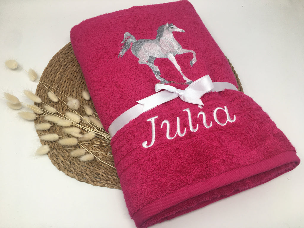 Pferd 02 Pferde Handtuch Duschtuch Stickerei & Personalisierung Super Qualität