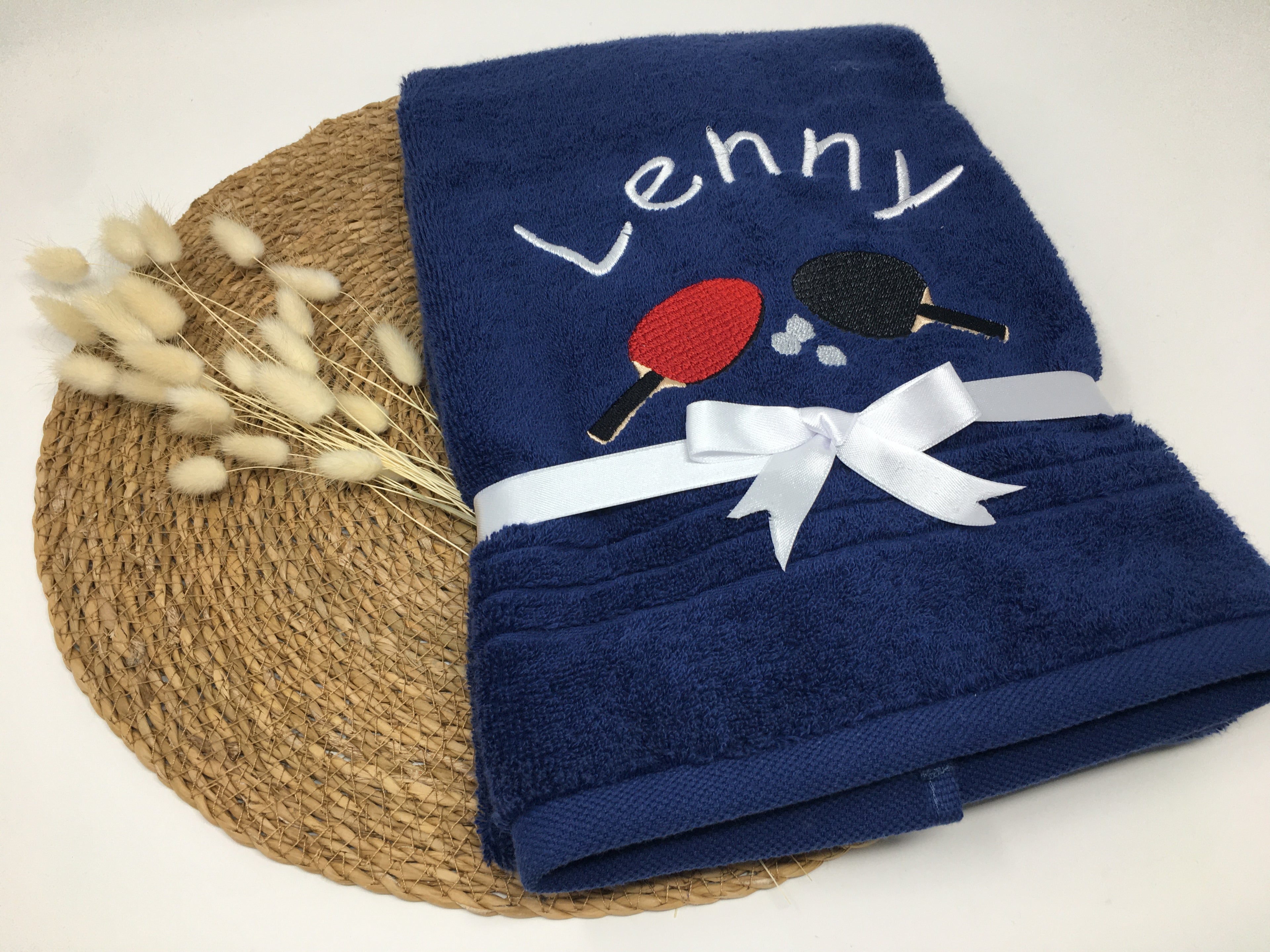 Sport Tischtennis Sport Handtuch Duschtuch bestickt & personalisierbar Super Qualität