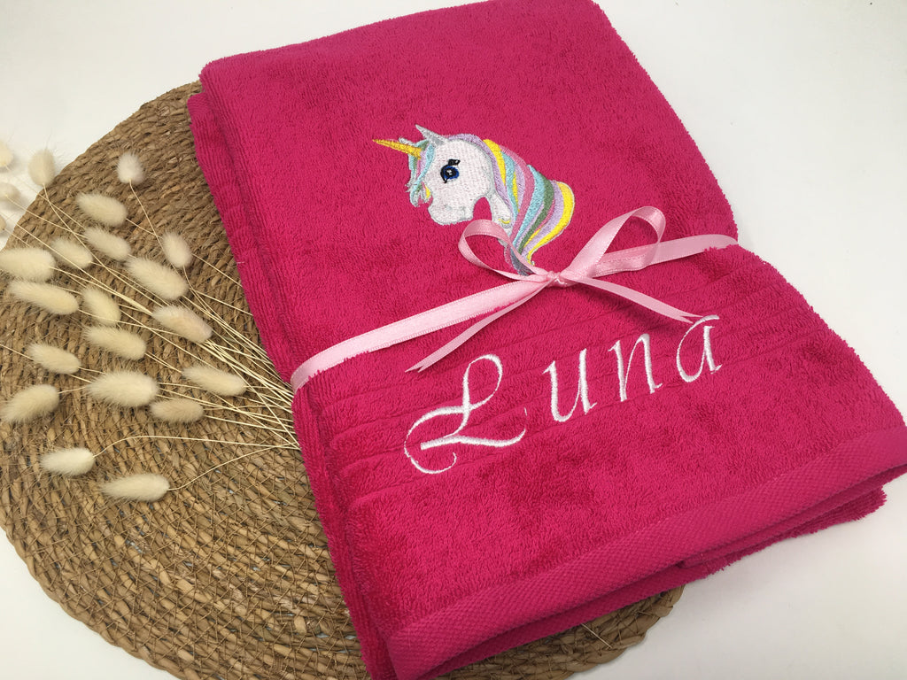 Einhorn 09 Pegasus Handtuch Duschtuch Stickerei & Personalisierung Super Qualität