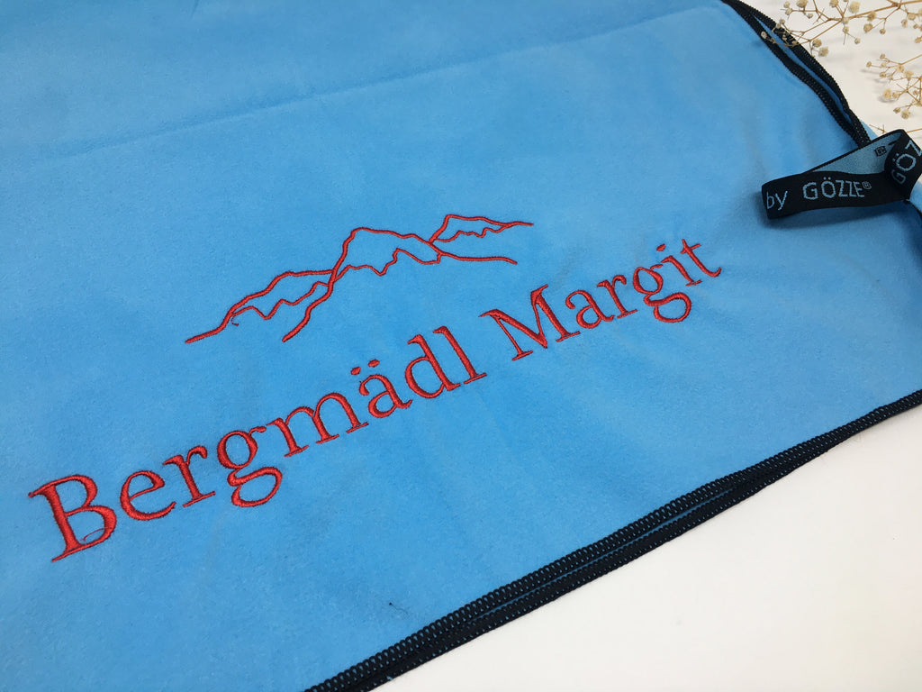 Wandern & Berge Sport Handtuch 🏃‍♂️ – Mikrofaser Outdoor, personalisiert mit Namen