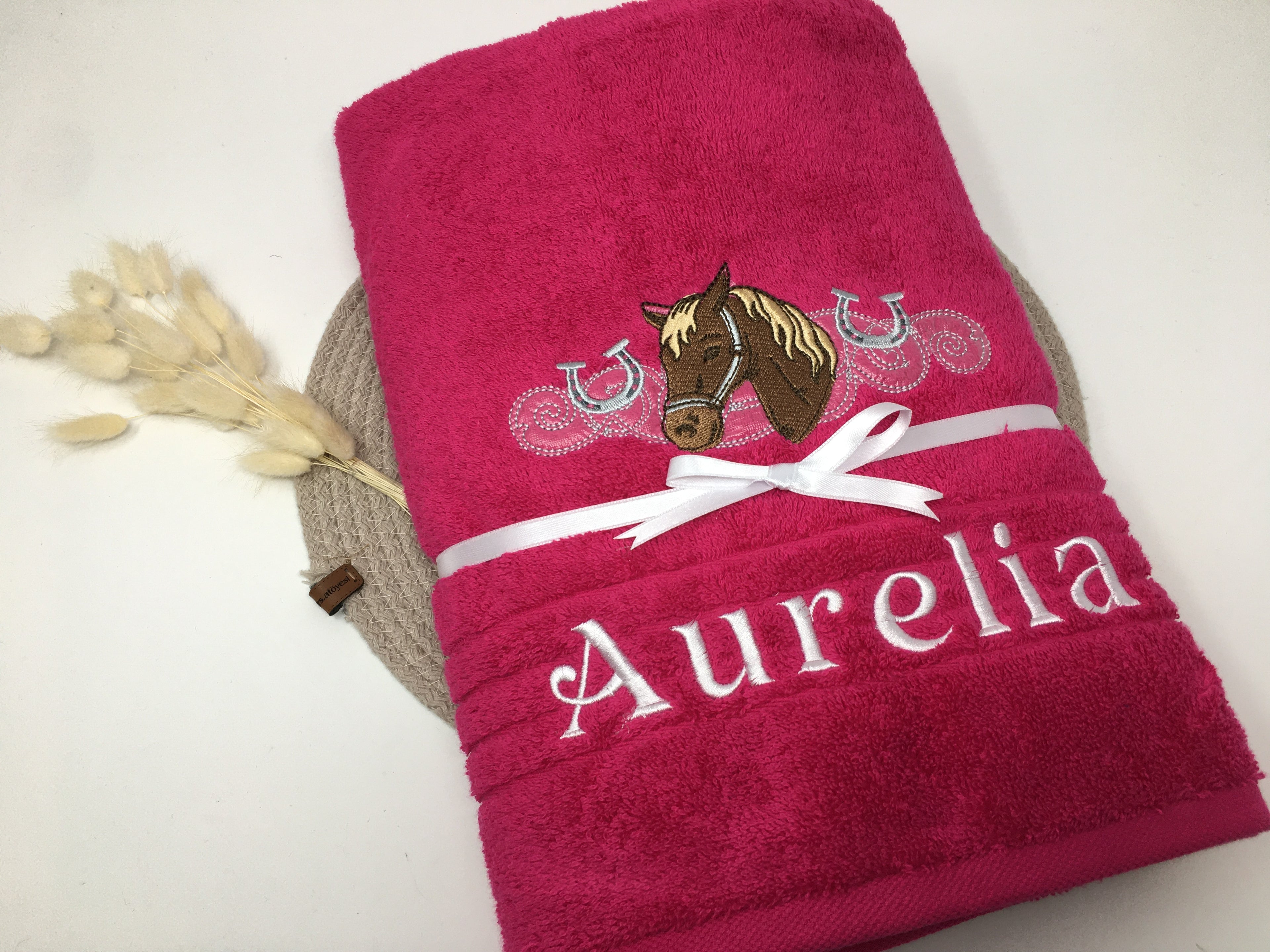 Pferd 07 Pferde Handtuch Duschtuch Stickerei & Personalisierung Super Qualität