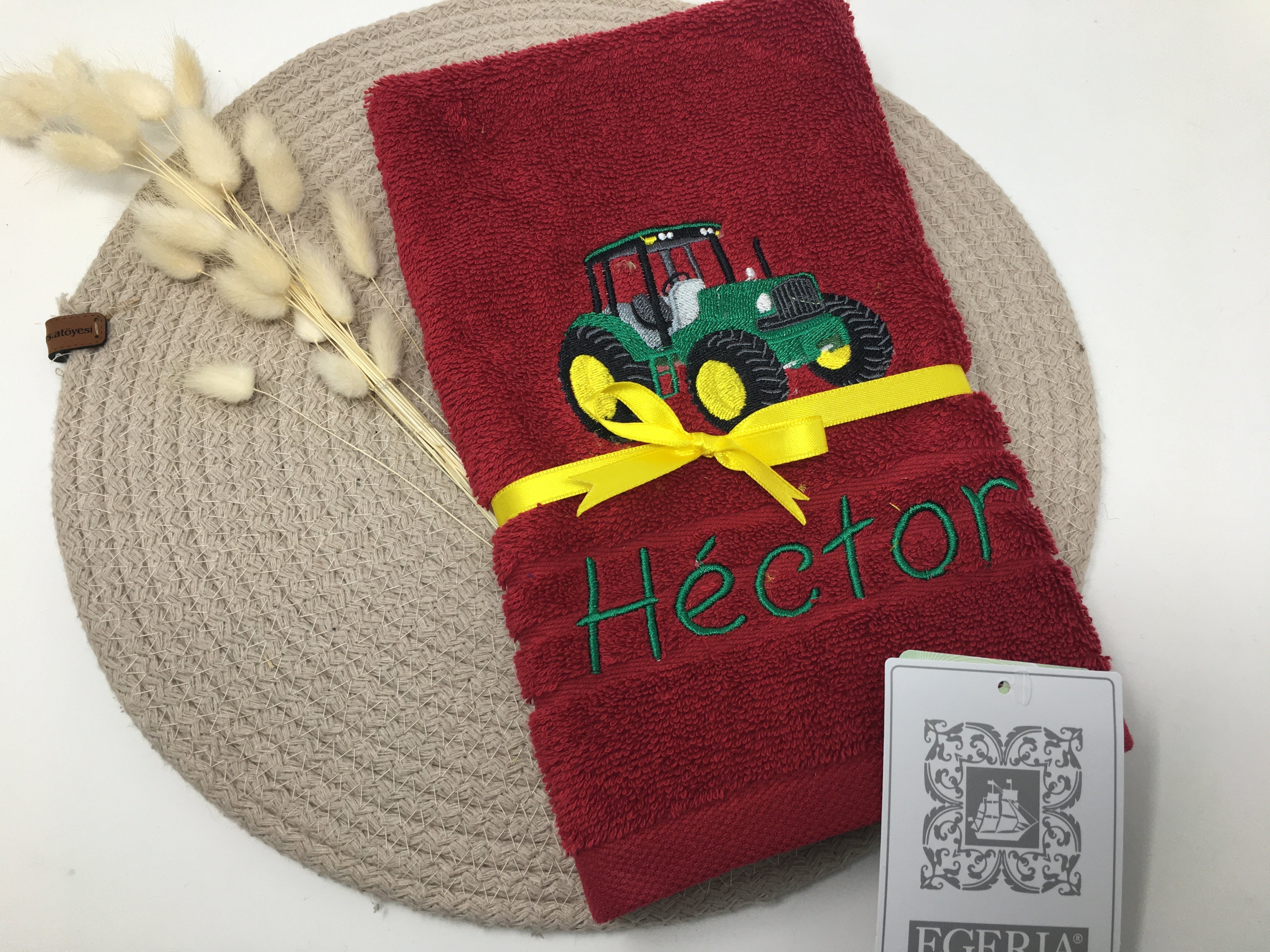 Handtuch „Traktor Trekker“ 🚜 – personalisiert mit Name