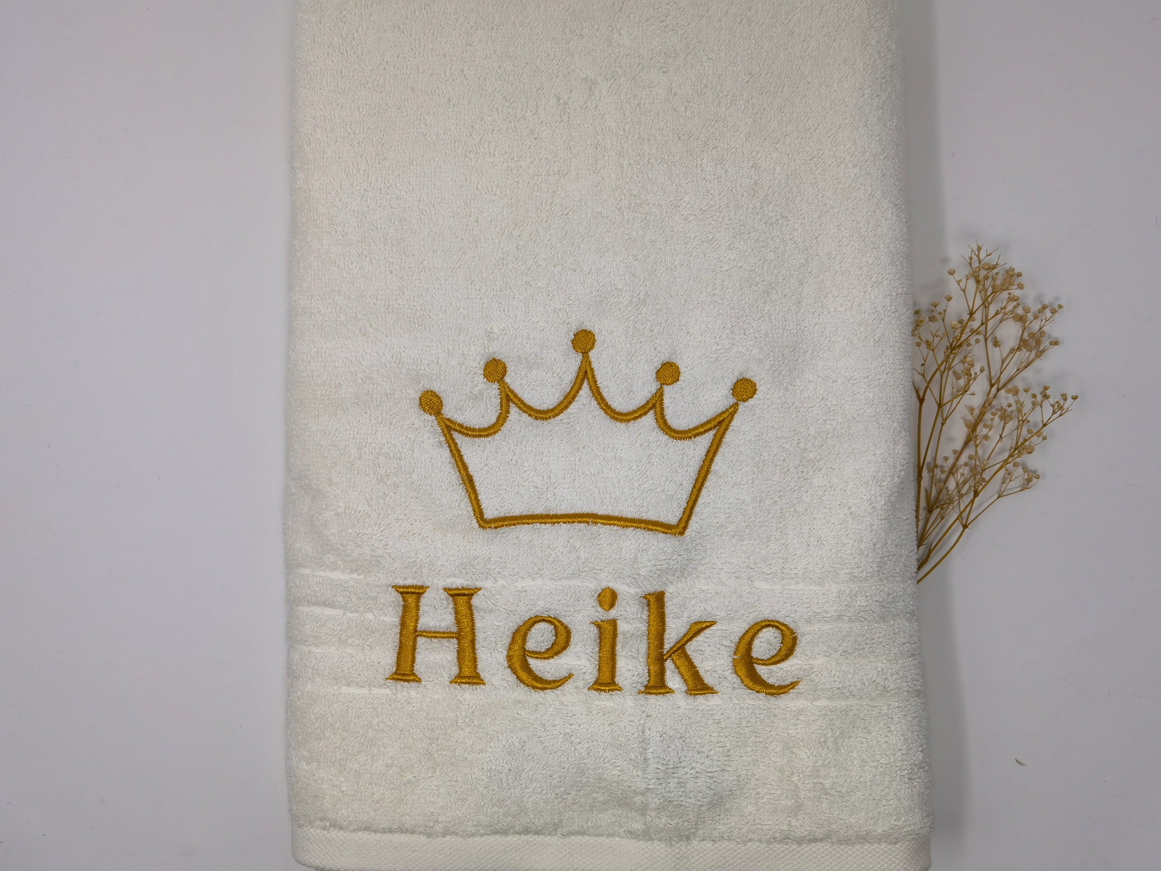 Prinz 06 Krone Handtuch Duschtuch bestickt & personalisierbar Super Qualität