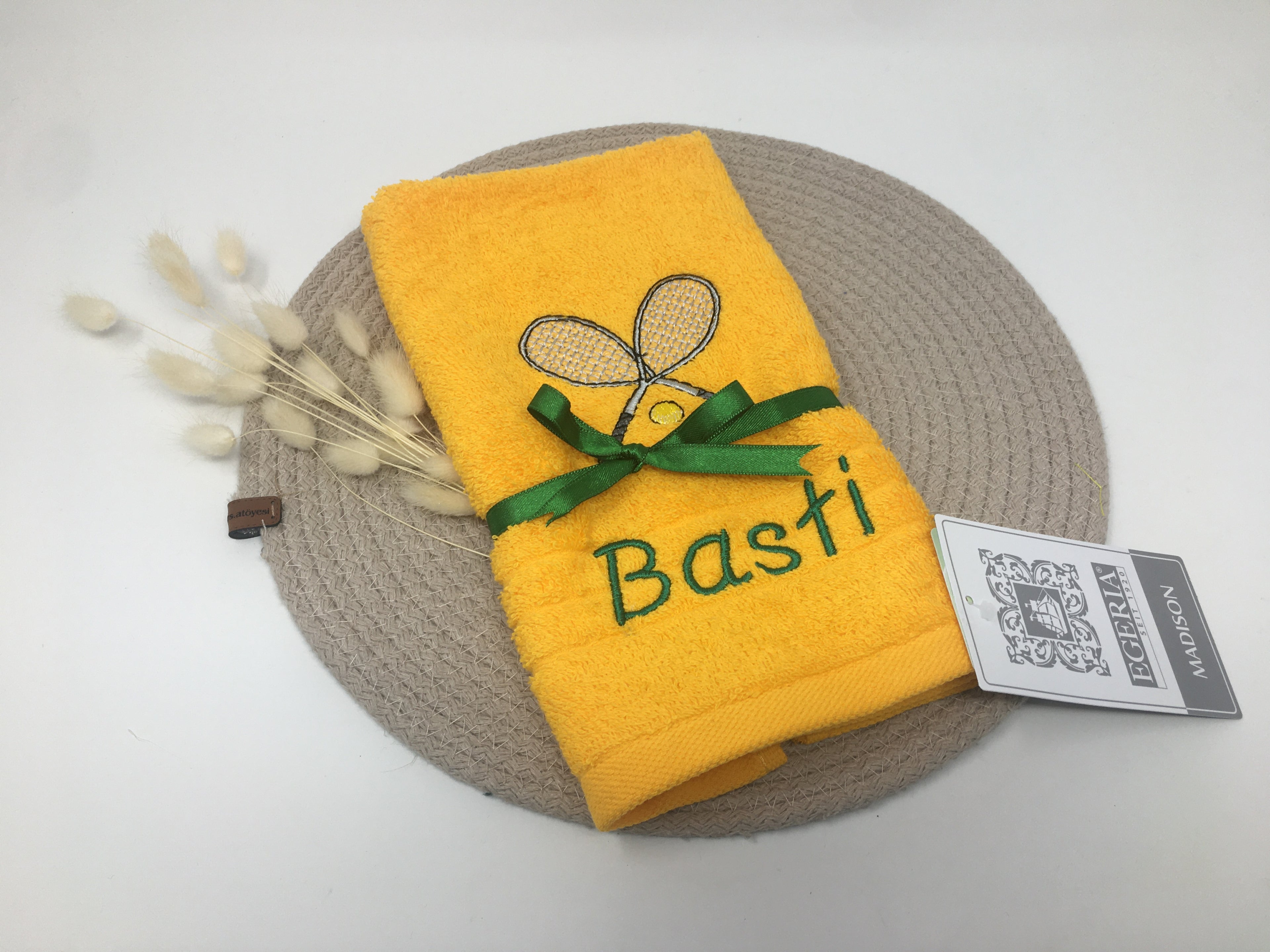 Tennis 08 Fitness Handtuch Duschtuch Stickerei & Personalisierung Super Qualität