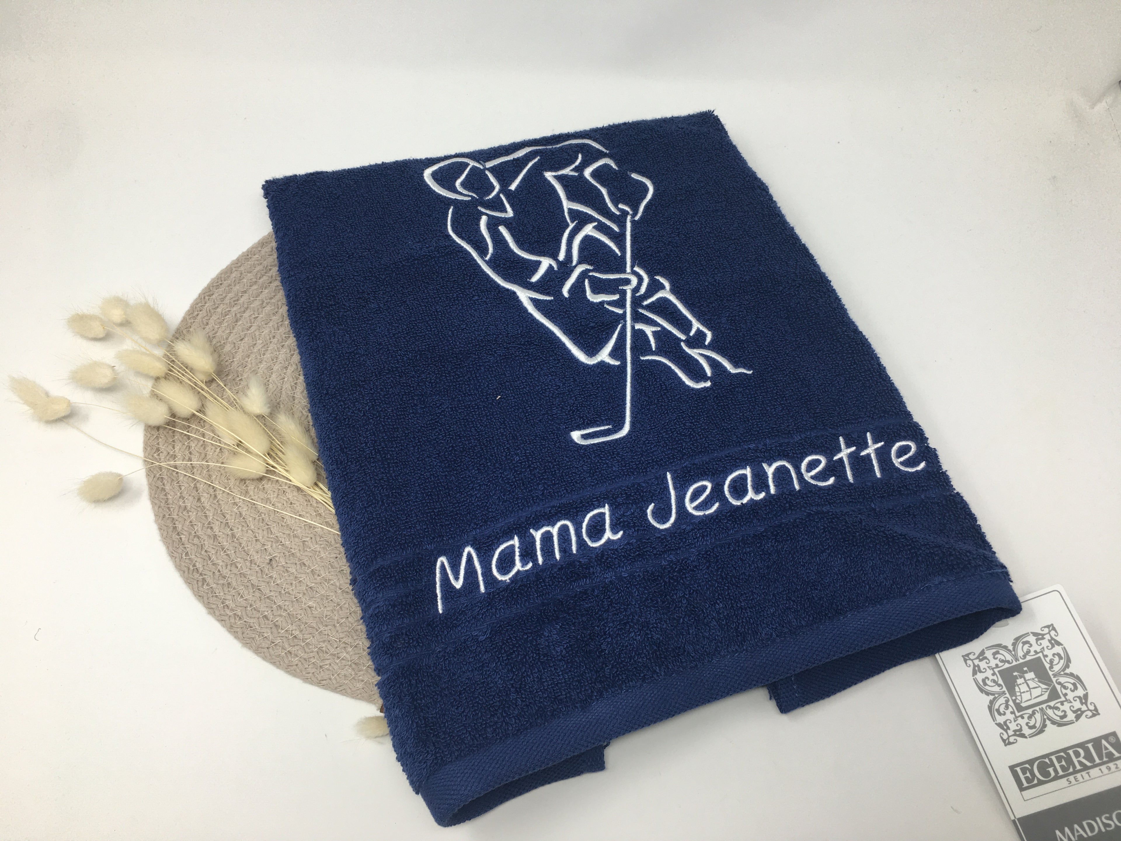 Ice Hockey Handtuch / Duschtuch – personalisiert mit Namen