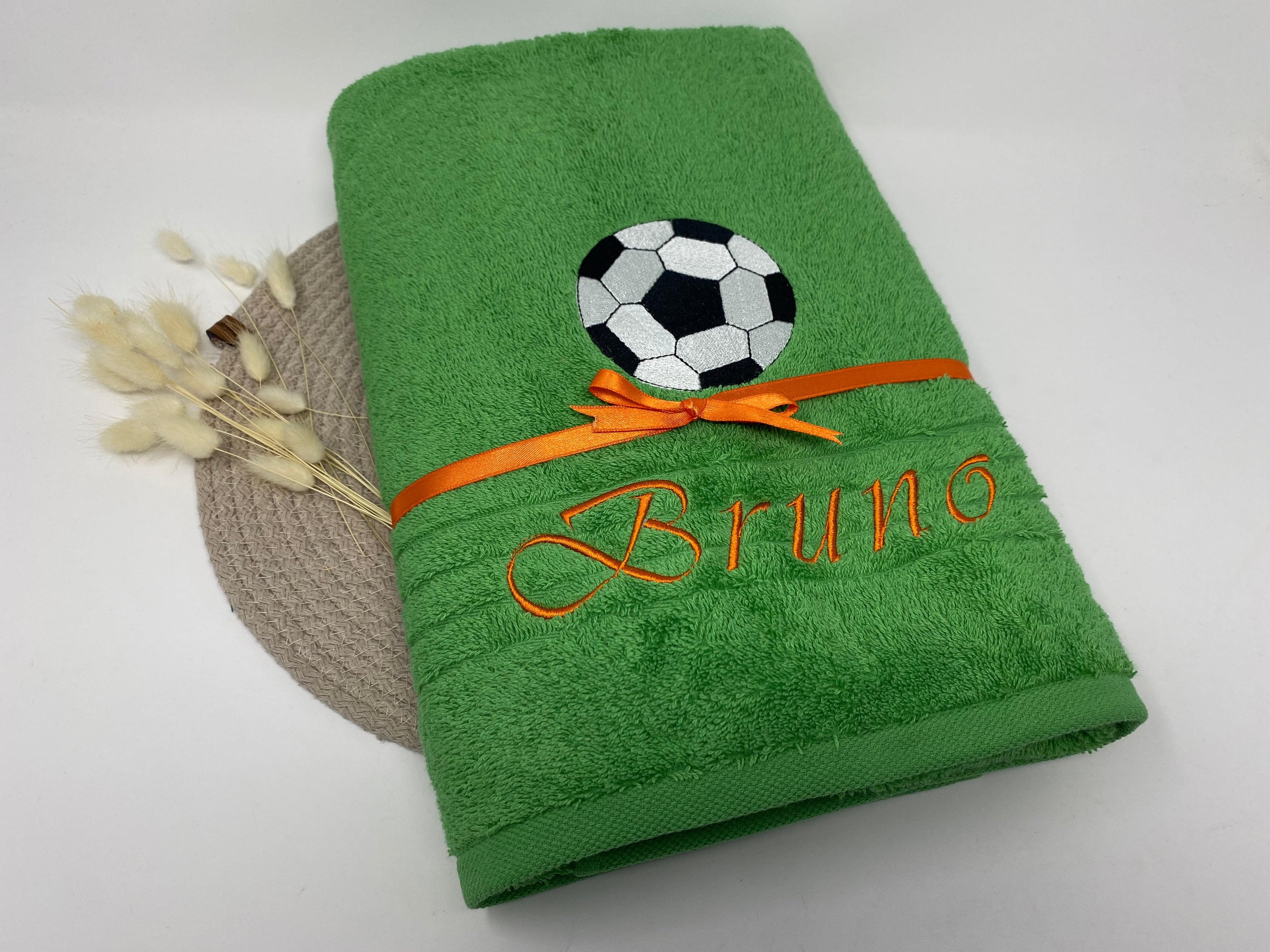 Sport Fussball 01 Handtuch Duschtuch bestickt & personalisierbar Super Qualität
