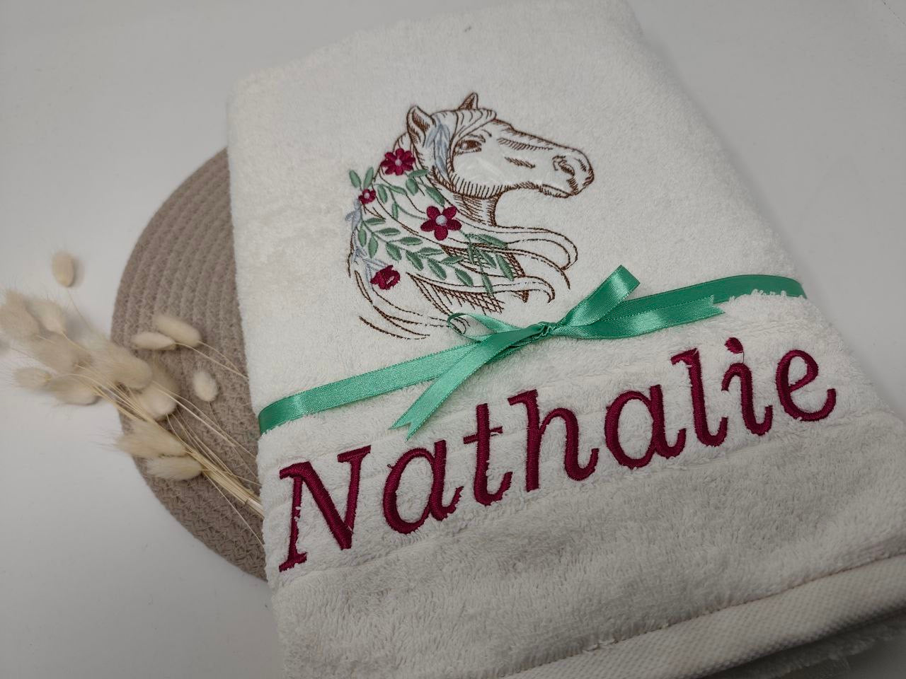 Pferd 22 Pferde Handtuch Duschtuch Stickerei & Personalisierung Super Qualität