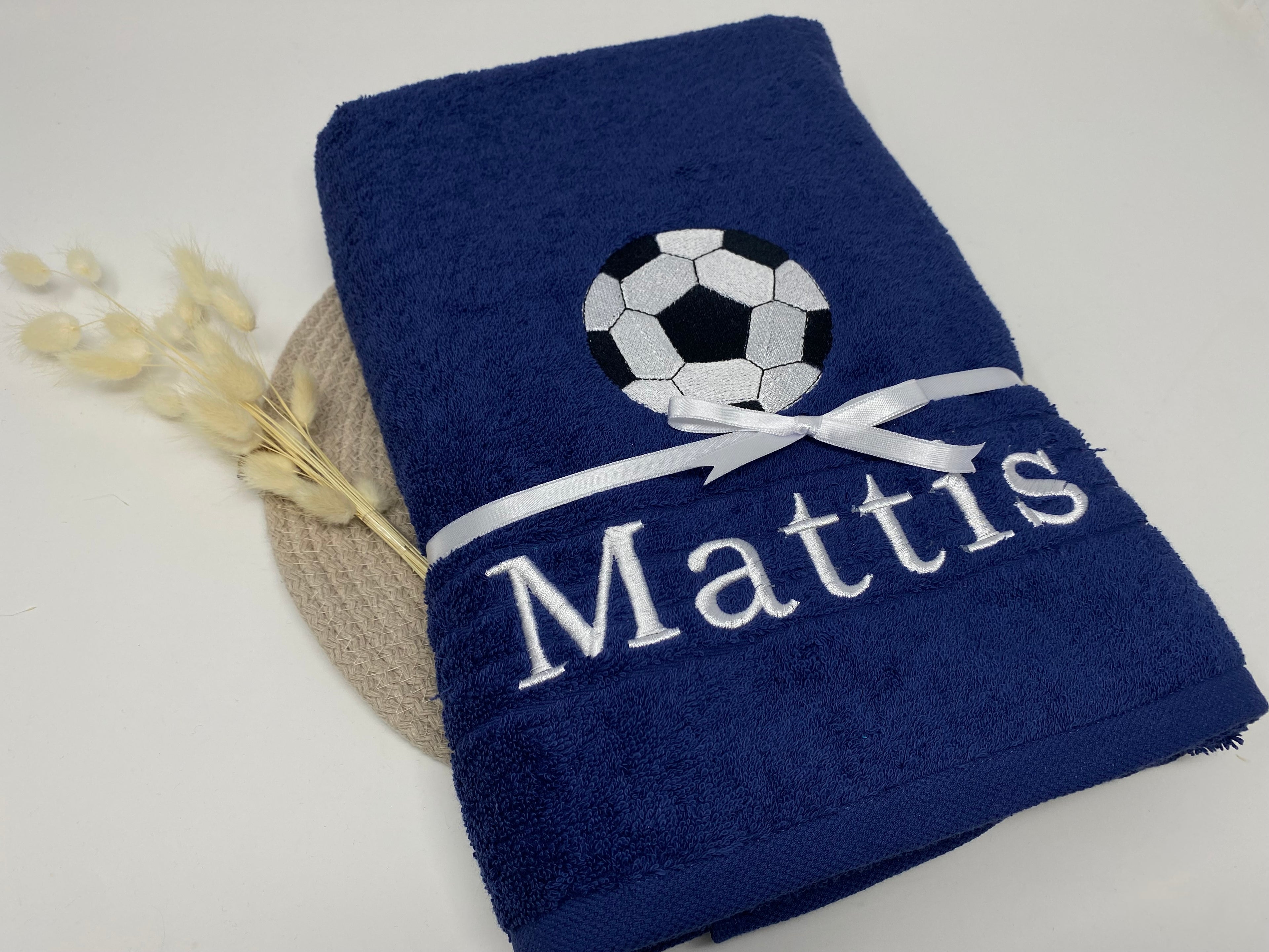 Sport Fussball 01 Handtuch Duschtuch bestickt & personalisierbar Super Qualität