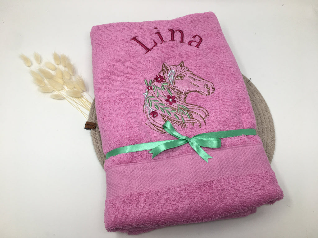 Pferd 22 Pferde Handtuch Duschtuch Stickerei & Personalisierung Super Qualität