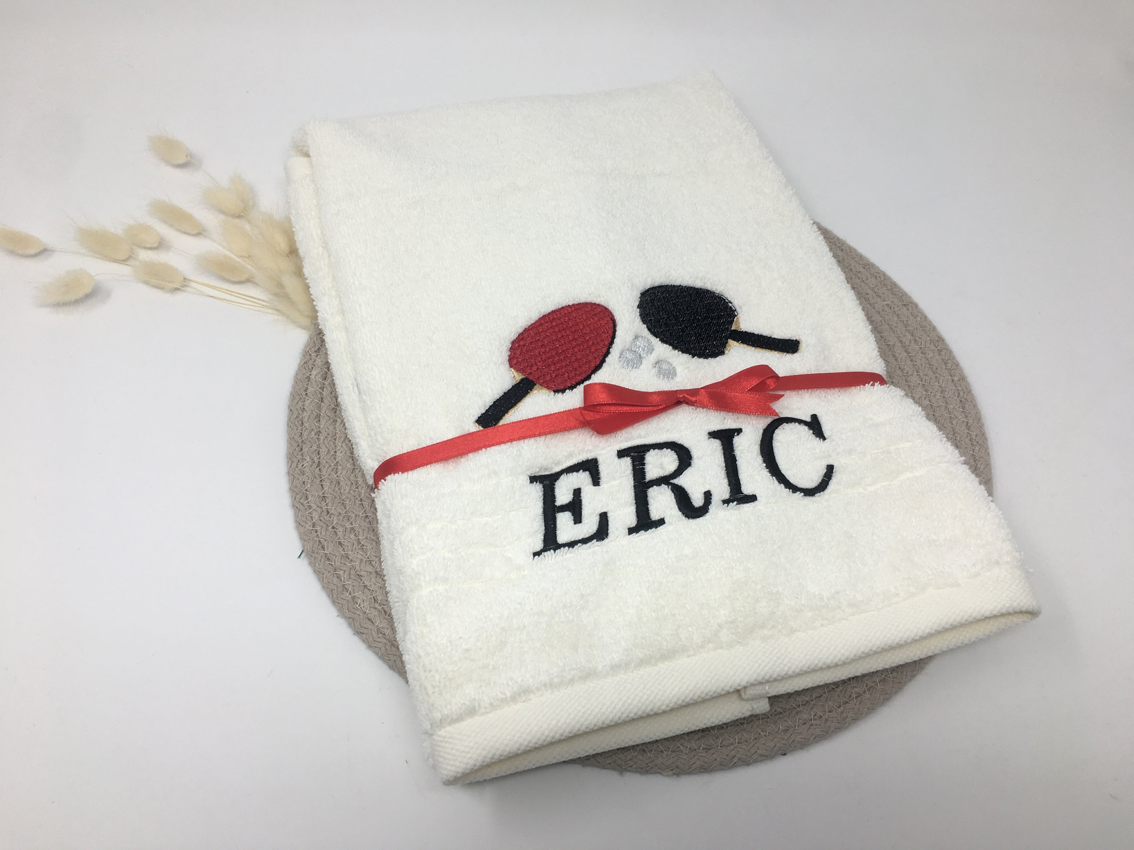 Sport Tischtennis Sport Handtuch Duschtuch bestickt & personalisierbar Super Qualität