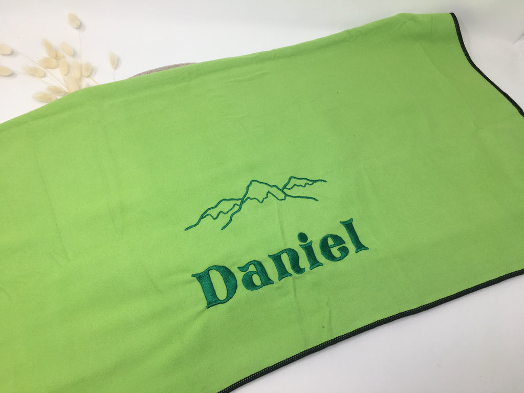 Sporttuch Microfaser Berge Sport Handtuch Duschtuch bestickt & personalisierbar Super Qualität