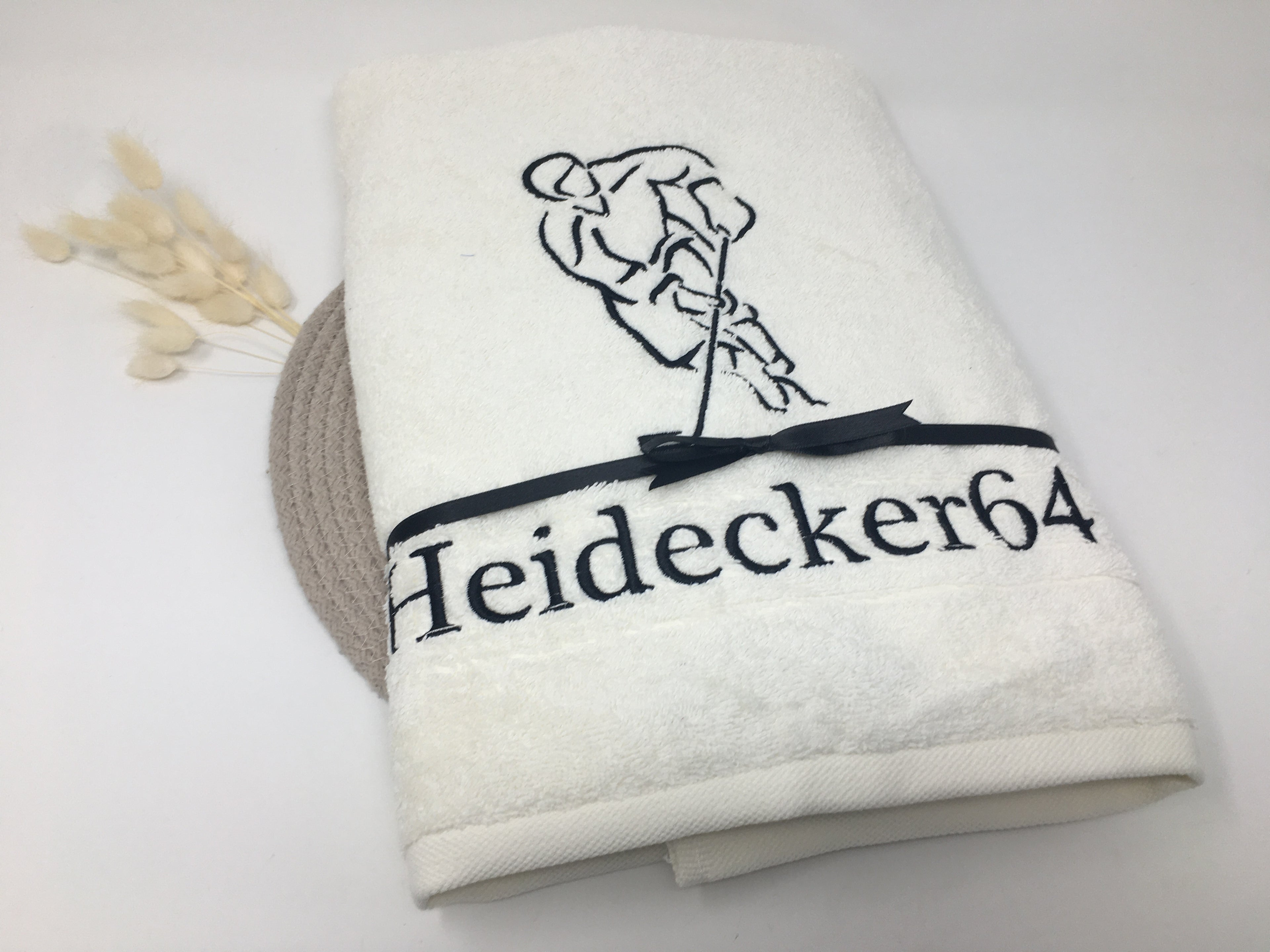 Ice Hockey Handtuch / Duschtuch – personalisiert mit Namen