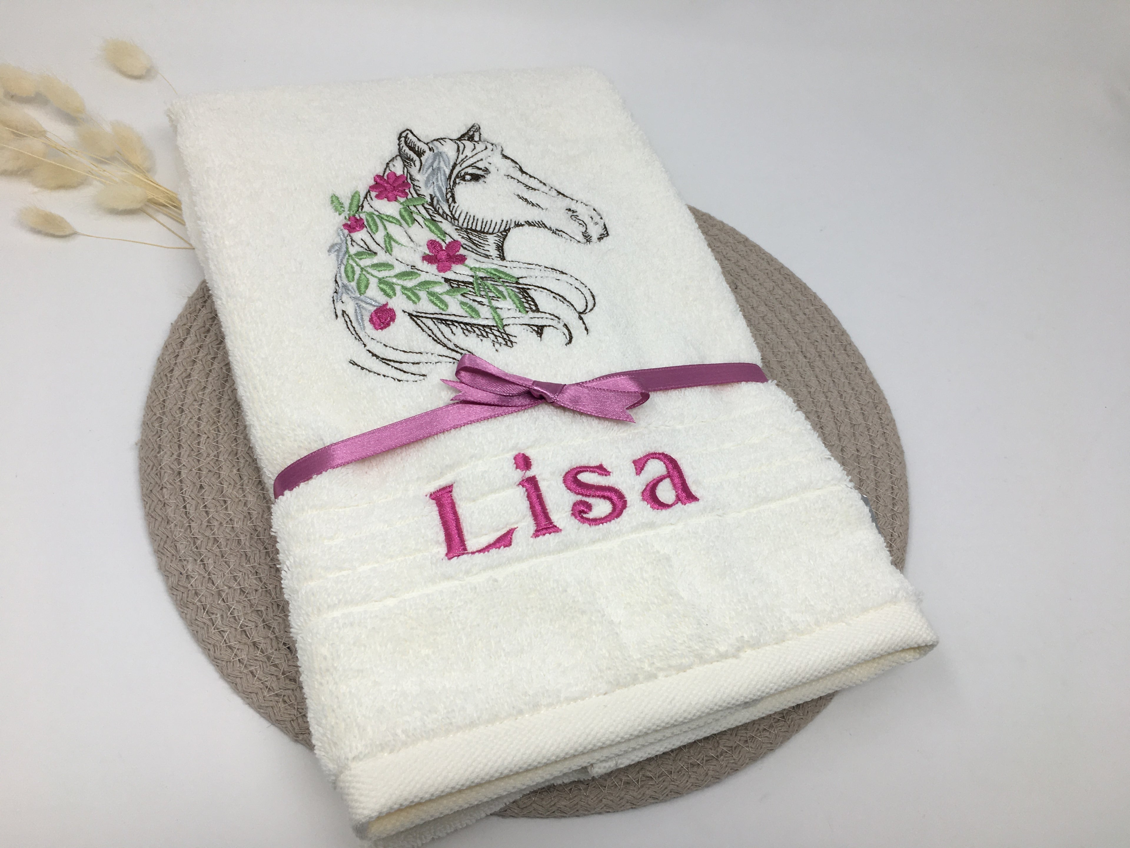 Pferd 22 Pferde Handtuch Duschtuch Stickerei & Personalisierung Super Qualität