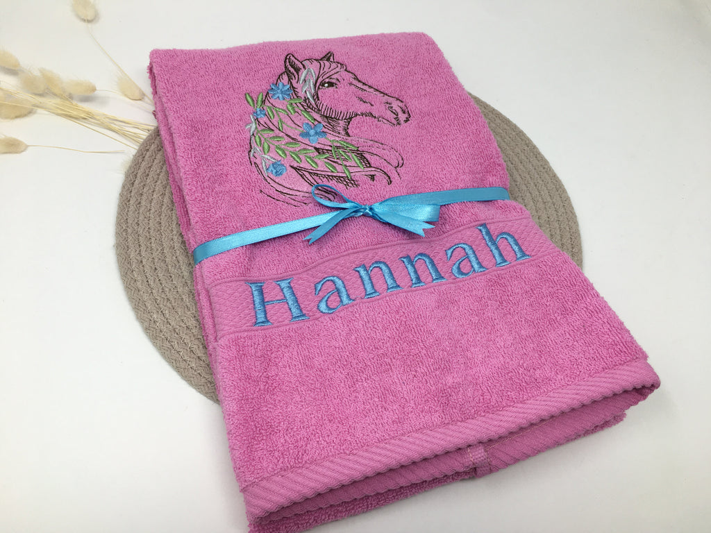 Pferd 22 Pferde Handtuch Duschtuch Stickerei & Personalisierung Super Qualität