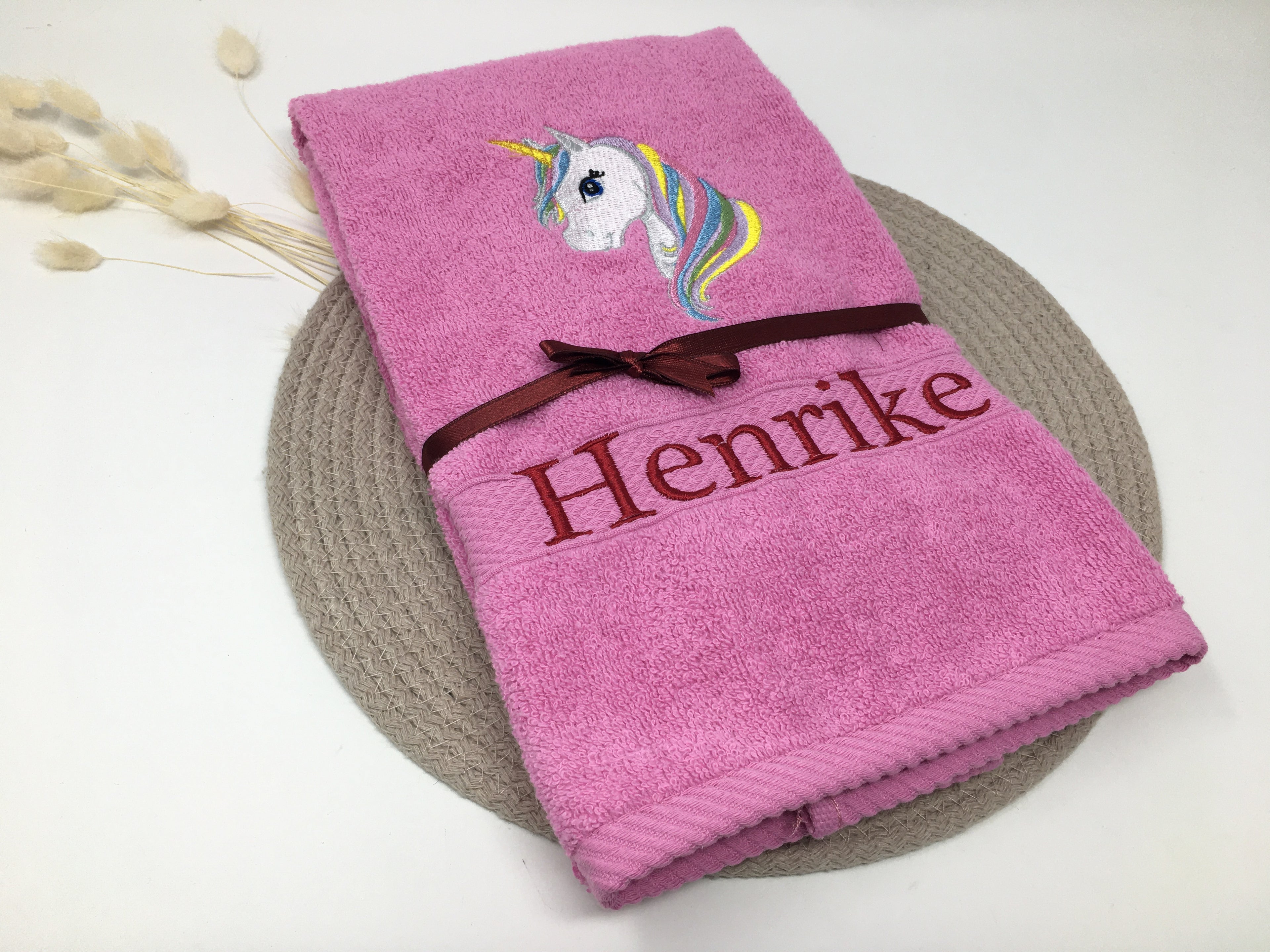 Einhorn 09 Pegasus Handtuch Duschtuch Stickerei & Personalisierung Super Qualität