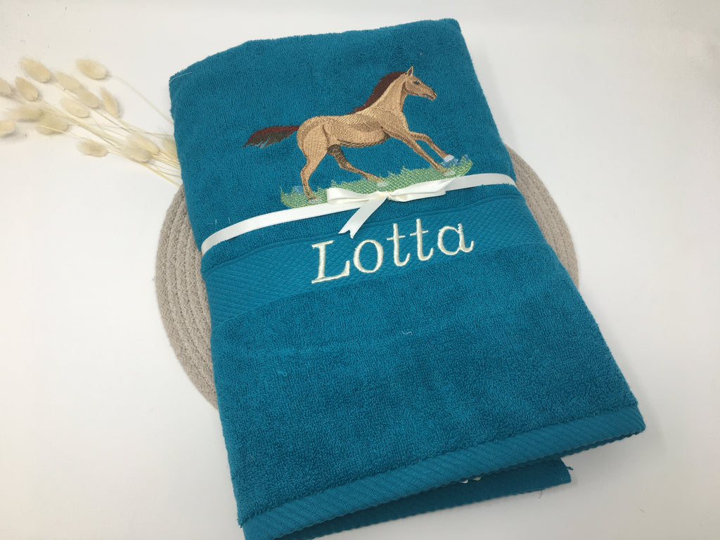 Pferd 16 Pferde Handtuch Duschtuch Stickerei & Personalisierung Super Qualität