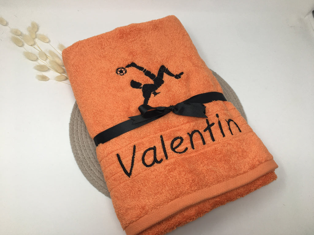Sport Fussball 04 Handtuch Duschtuch bestickt & personalisierbar Super Qualität
