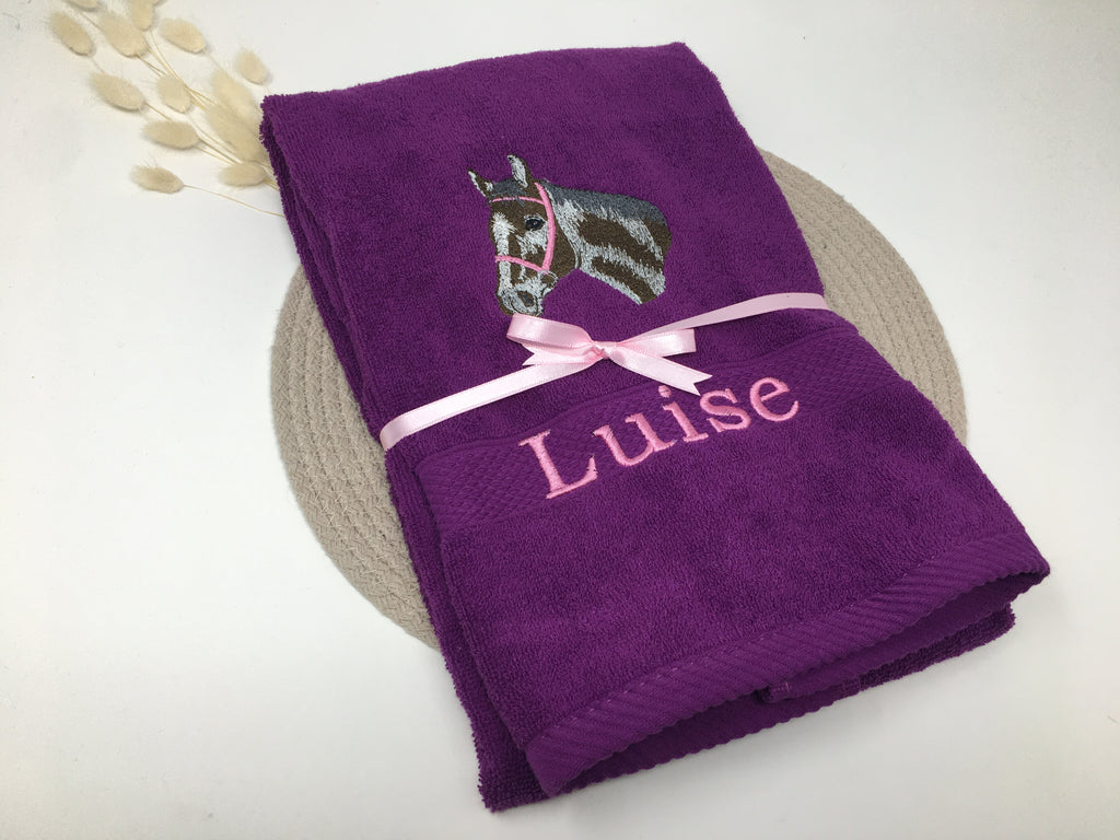 Pferd 17 Pferde Handtuch Duschtuch Stickerei & Personalisierung Super Qualität