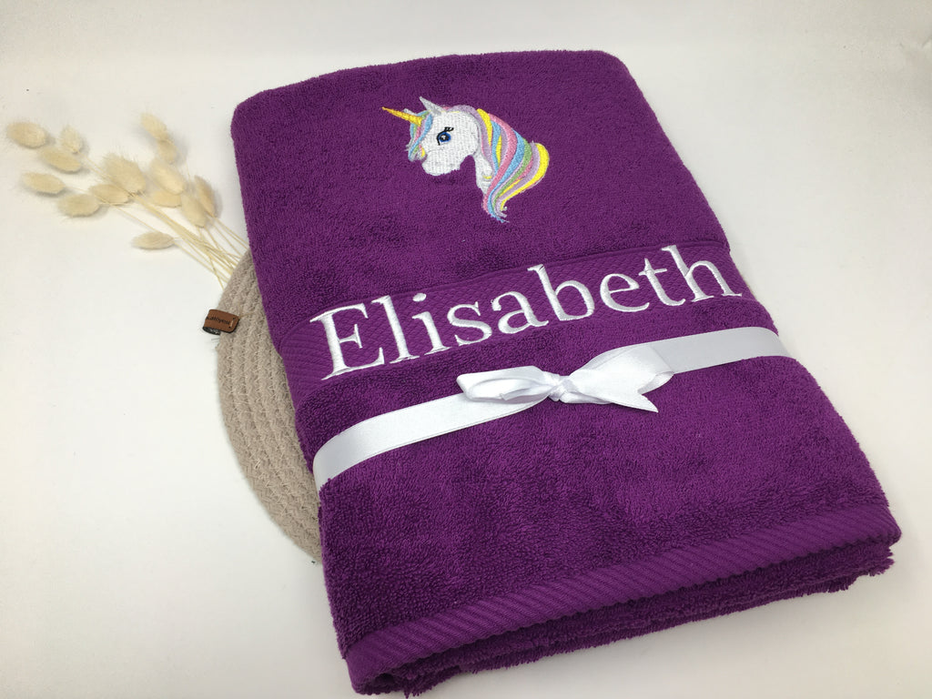Einhorn 09 Pegasus Handtuch Duschtuch Stickerei & Personalisierung Super Qualität