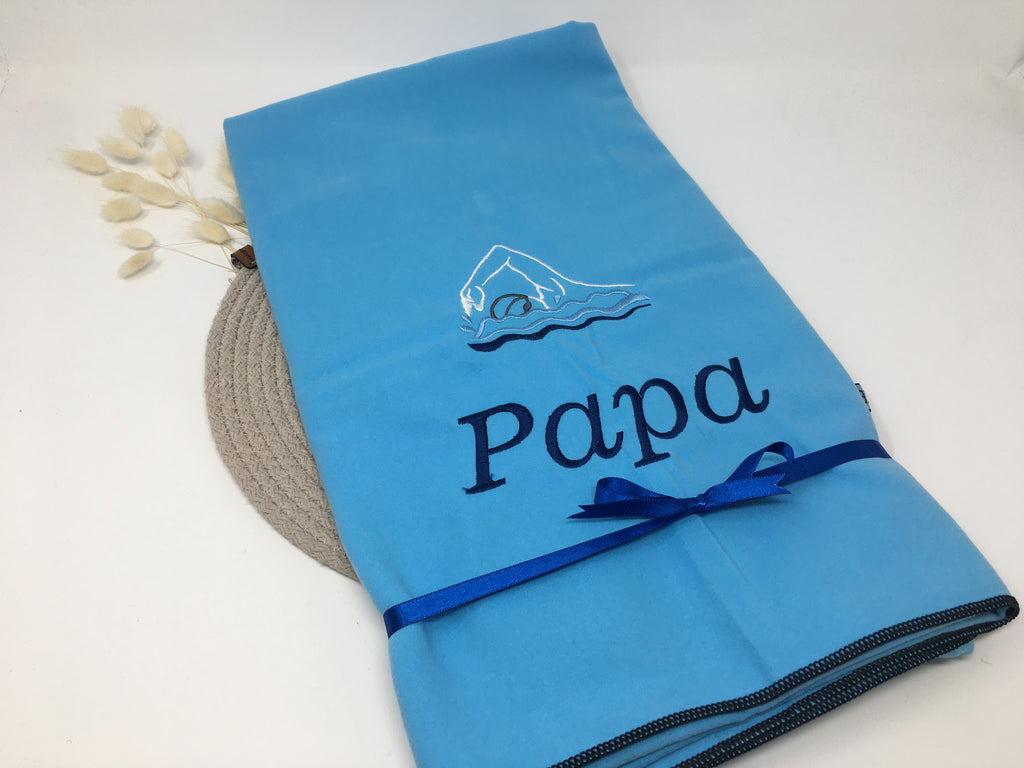 Schwimmen Sport Handtuch 🏃‍♂️ – Mikrofaser Outdoor, personalisiert mit Namen