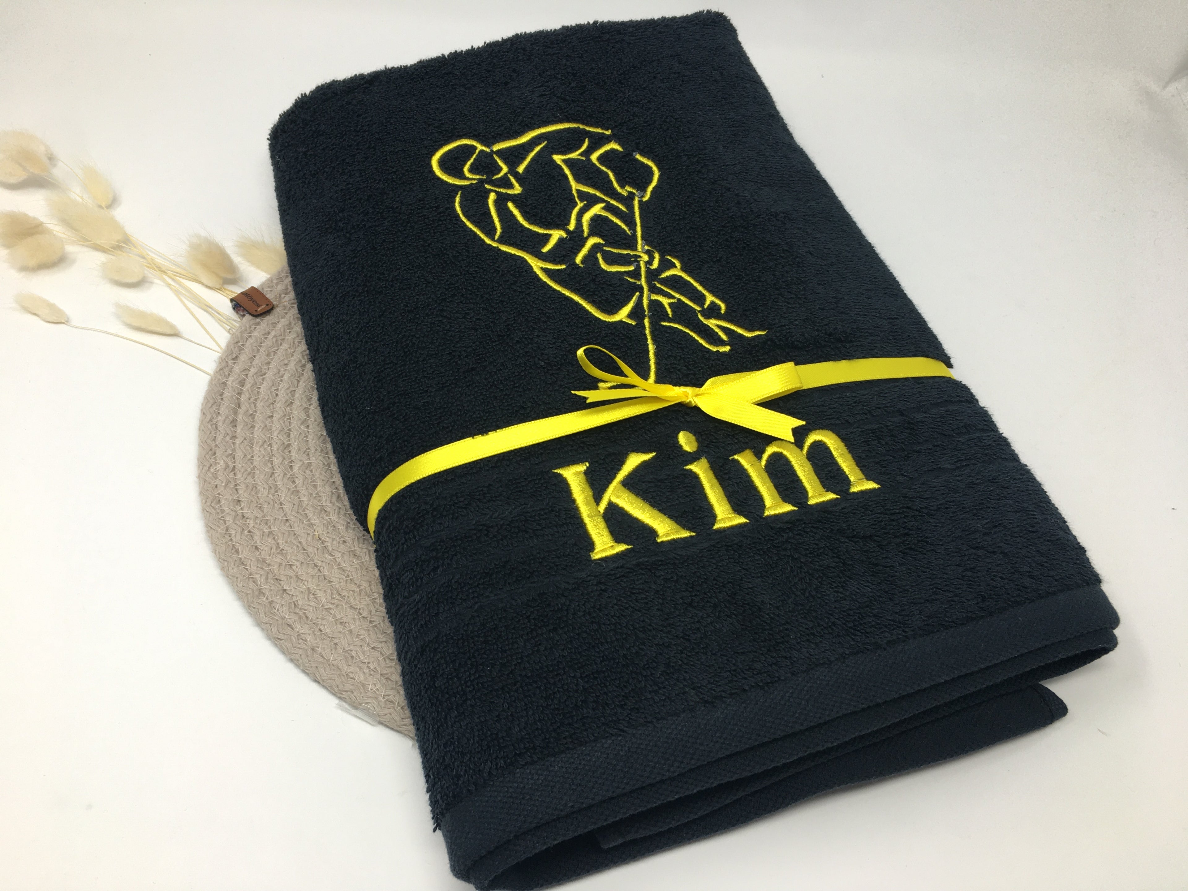 Ice Hockey Handtuch / Duschtuch – personalisiert mit Namen