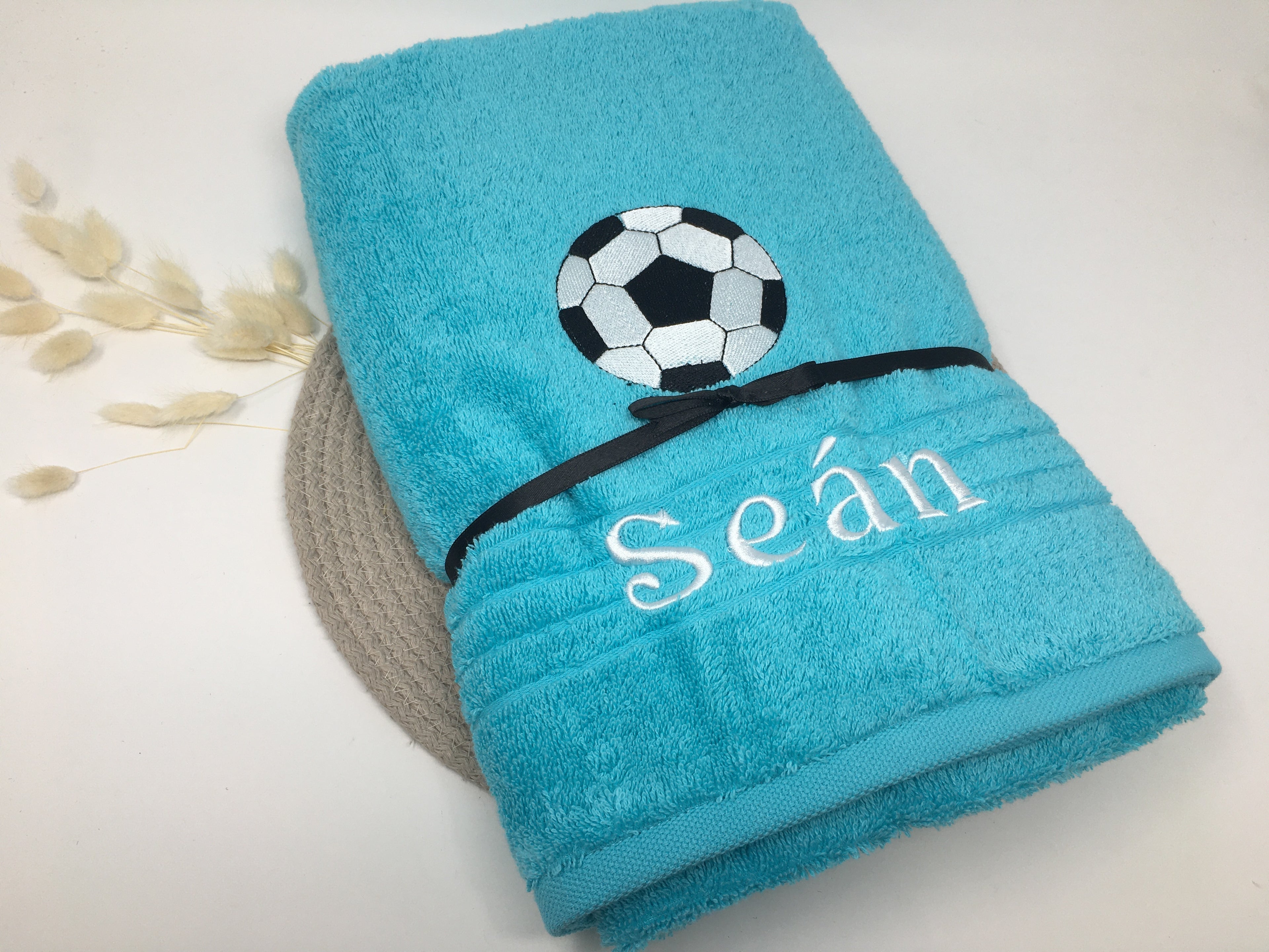 Sport Fussball 01 Handtuch Duschtuch bestickt & personalisierbar Super Qualität