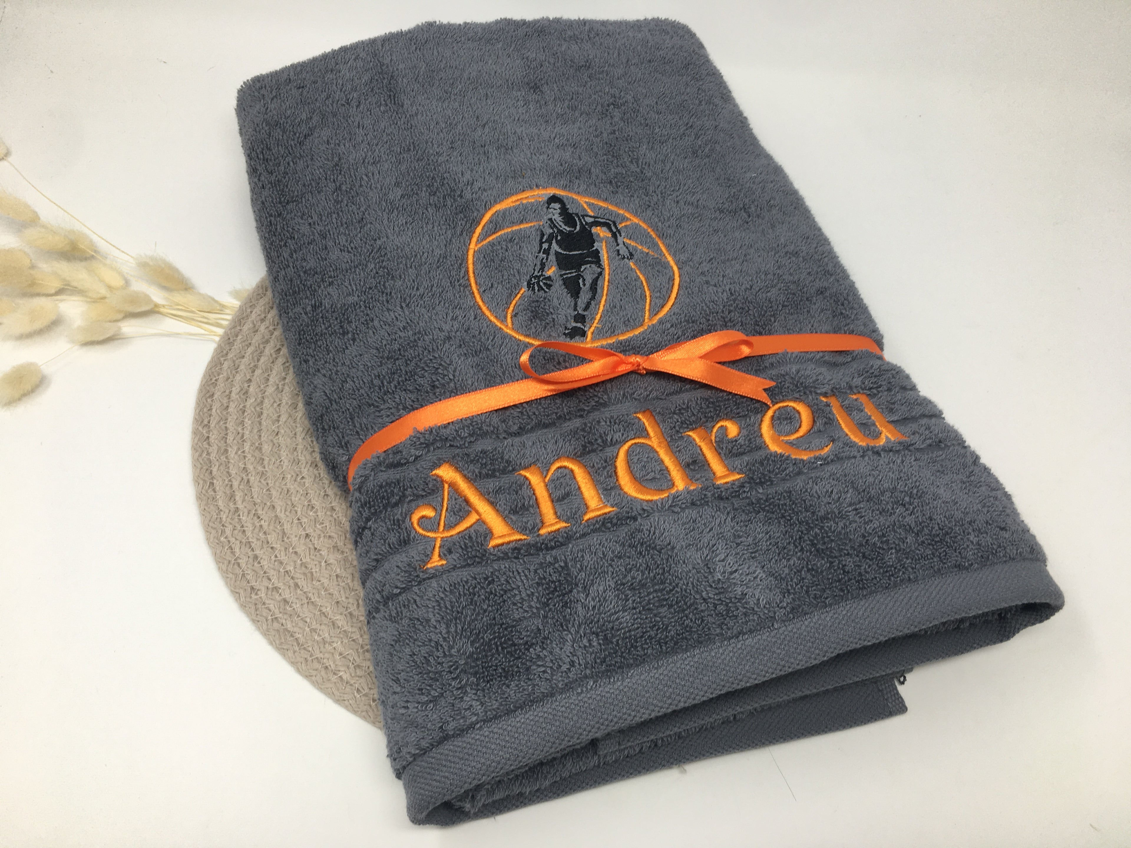 Sport Basketball 01 Handtuch Duschtuch bestickt & personalisierbar Super Qualität
