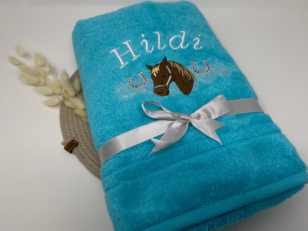 Pferd 07 Pferde Handtuch Duschtuch Stickerei & Personalisierung Super Qualität