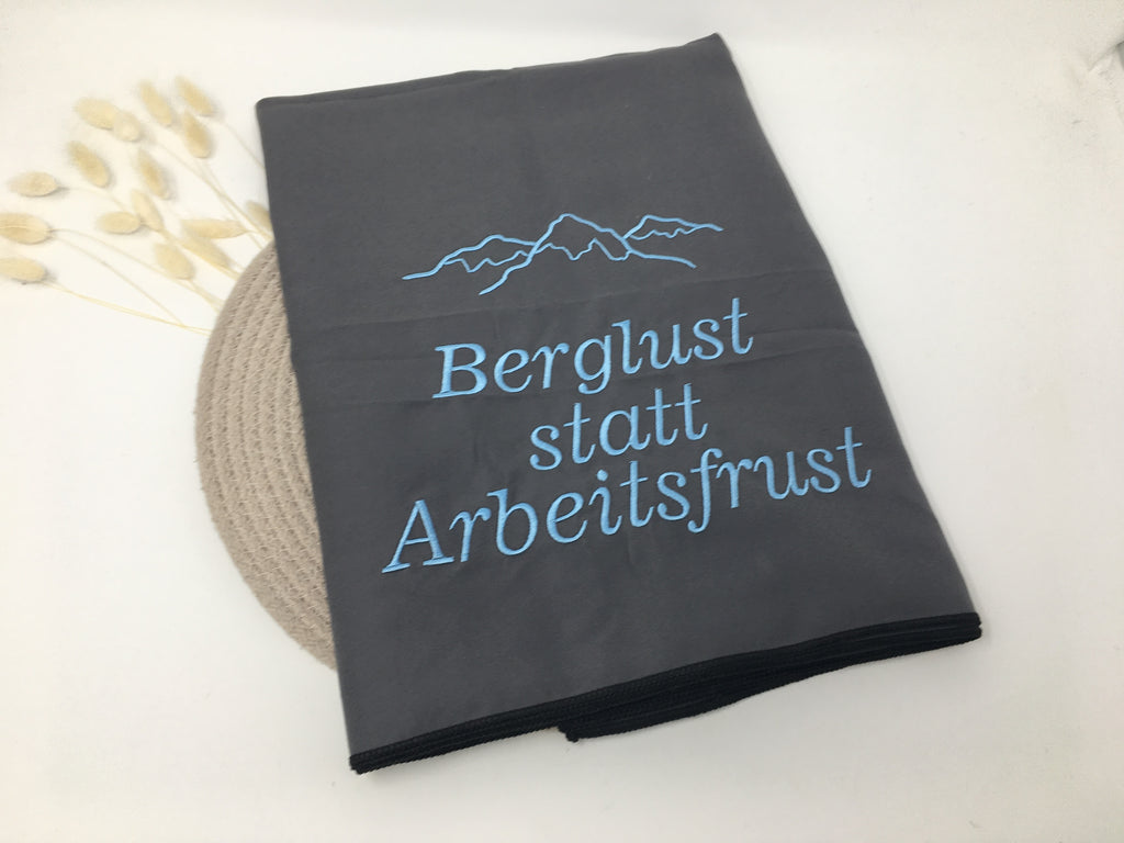 Sporttuch Microfaser Berge Sport Handtuch Duschtuch bestickt & personalisierbar Super Qualität