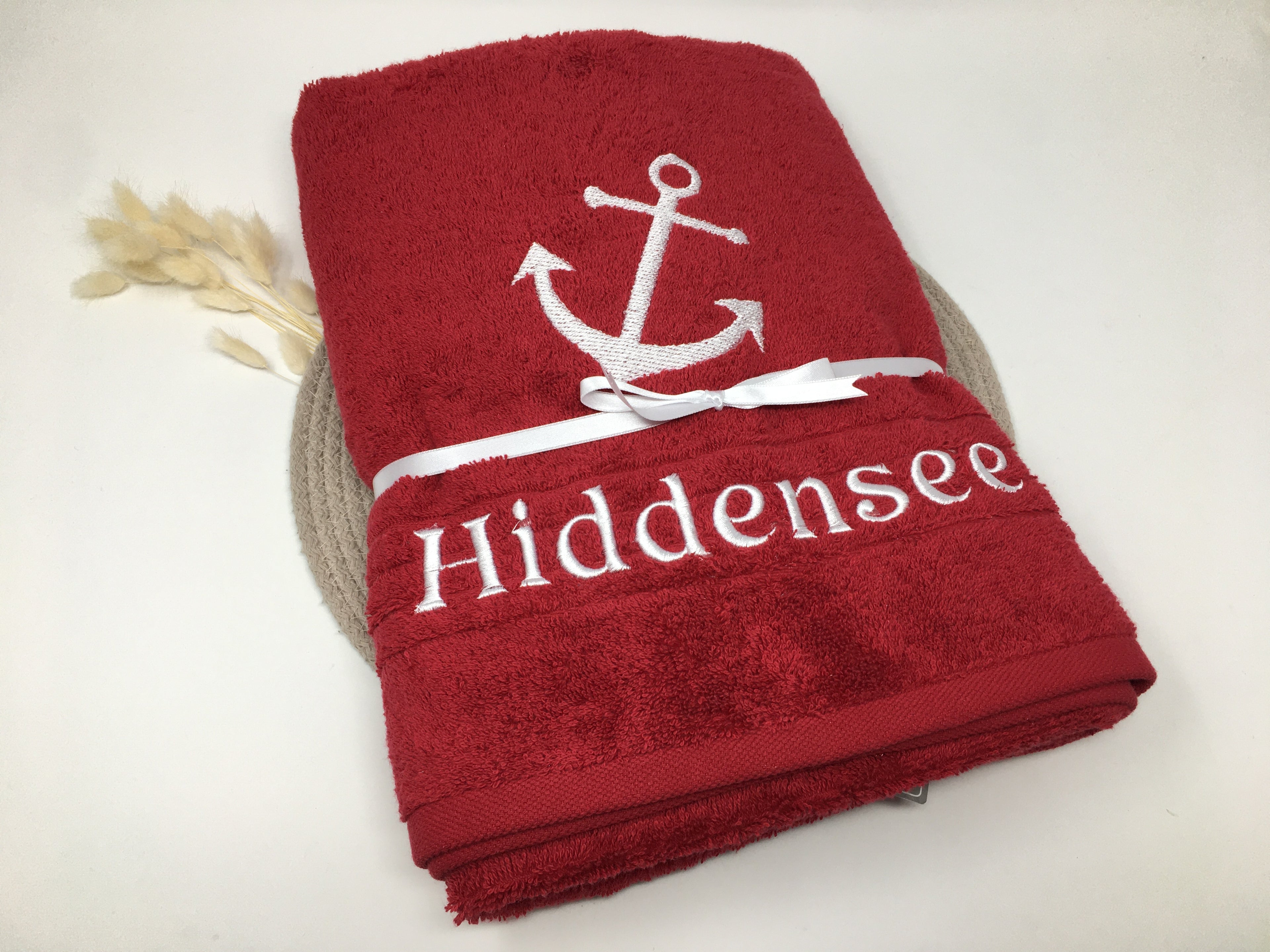 Maritim See 04 Anker Handtuch Duschtuch Stickerei & Personalisierung Super Qualität
