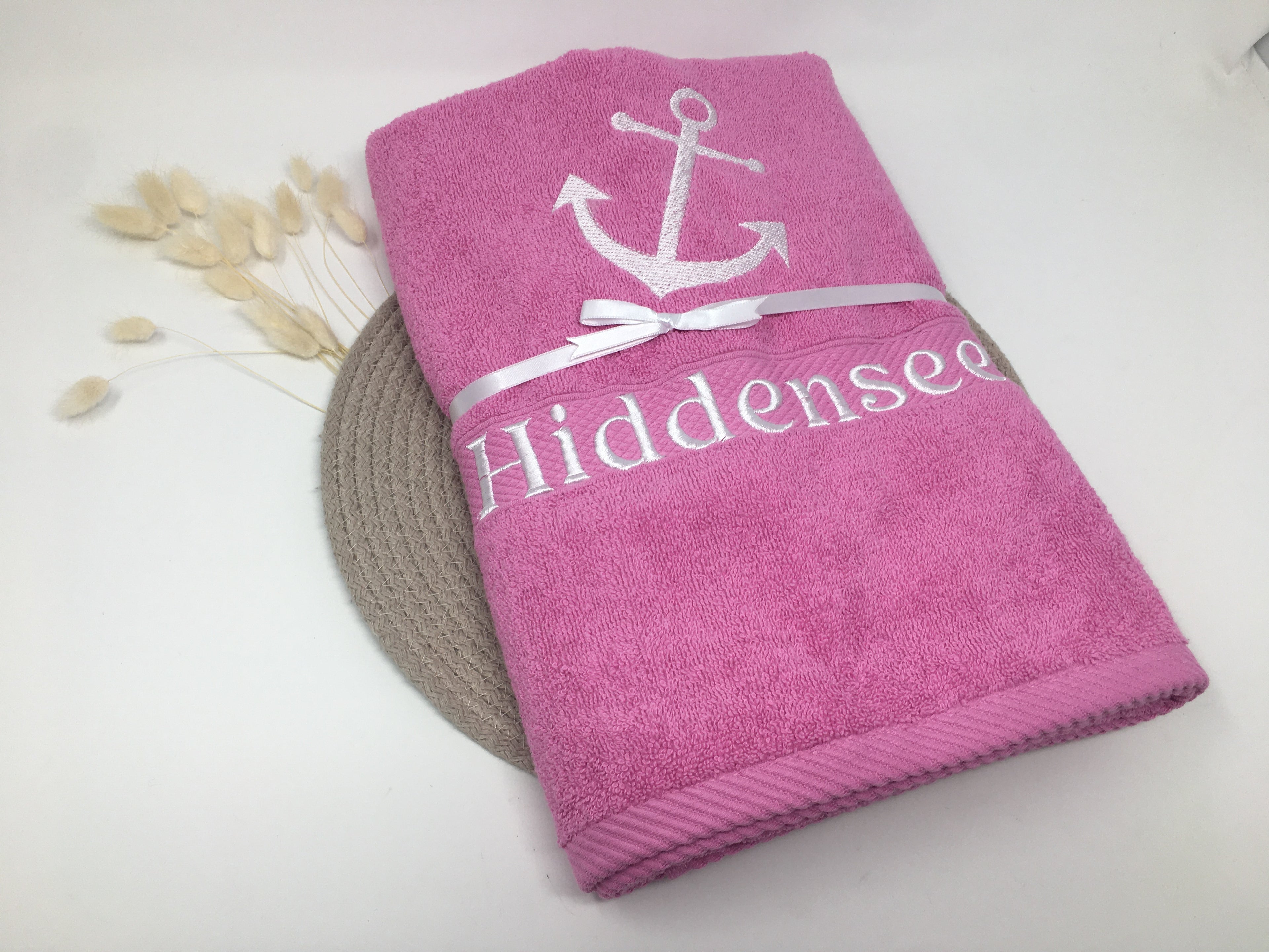 Maritim See 04 Anker Handtuch Duschtuch Stickerei & Personalisierung Super Qualität