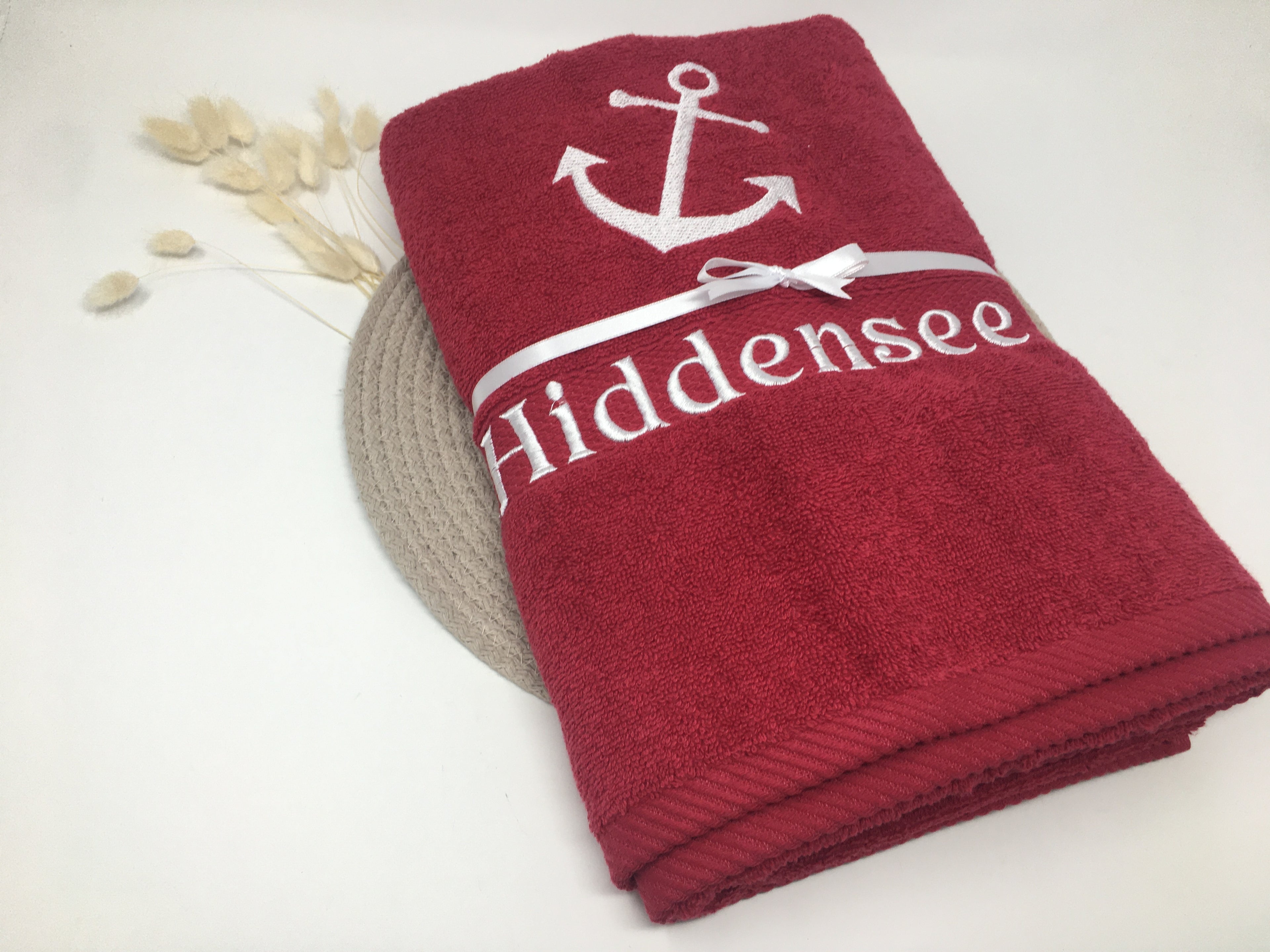 Maritim See 04 Anker Handtuch Duschtuch Stickerei & Personalisierung Super Qualität