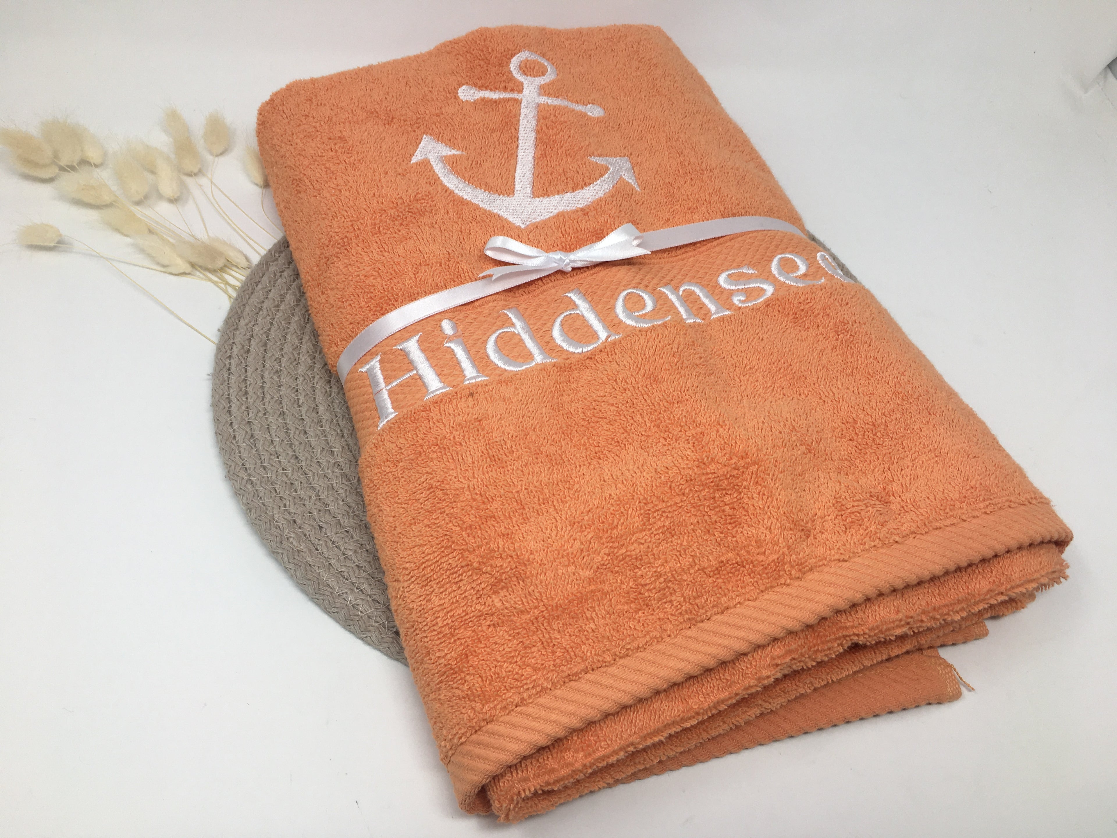 Maritim See 04 Anker Handtuch Duschtuch Stickerei & Personalisierung Super Qualität