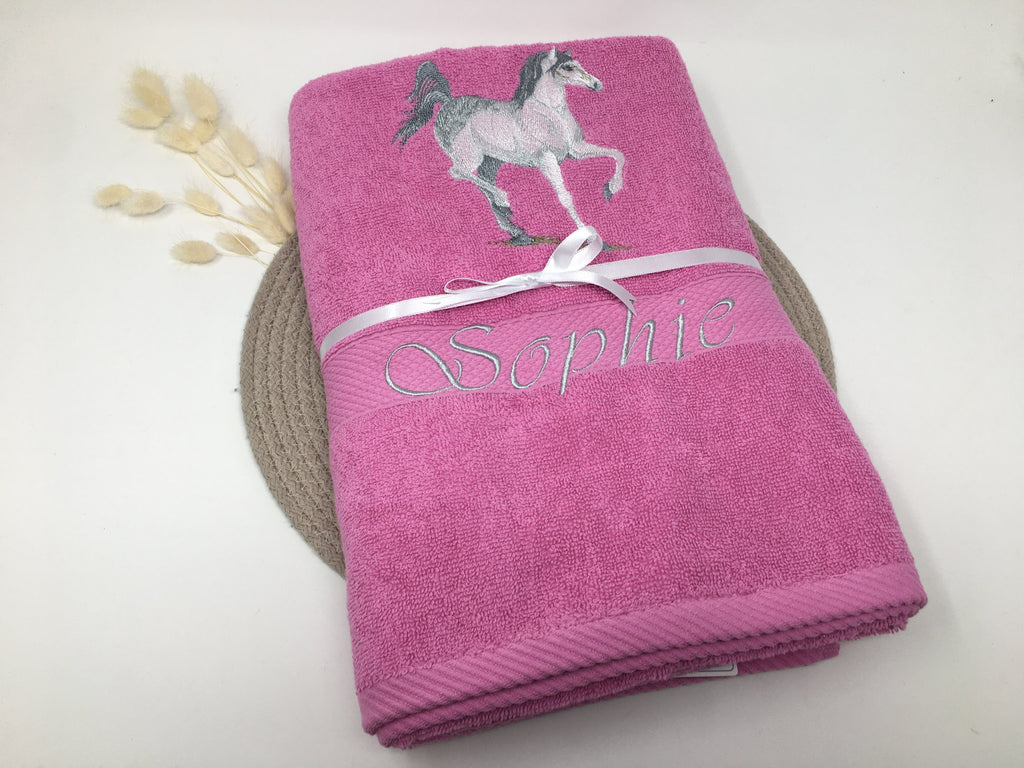 Pferd 02 Pferde Handtuch Duschtuch Stickerei & Personalisierung Super Qualität