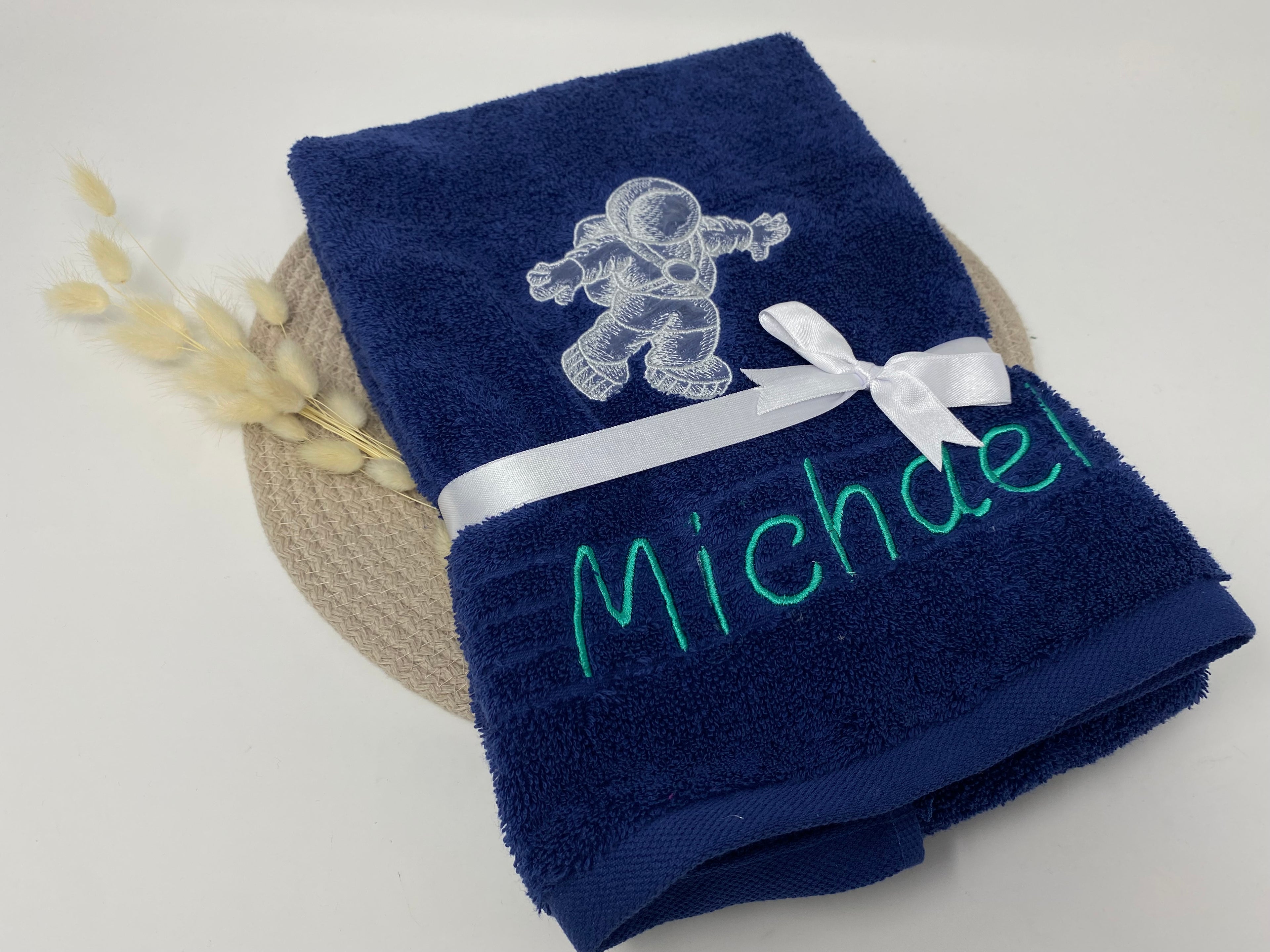 Weltraum Astronaut Weltall Handtuch Duschtuch Stickerei & Personalisierung Super Qualität