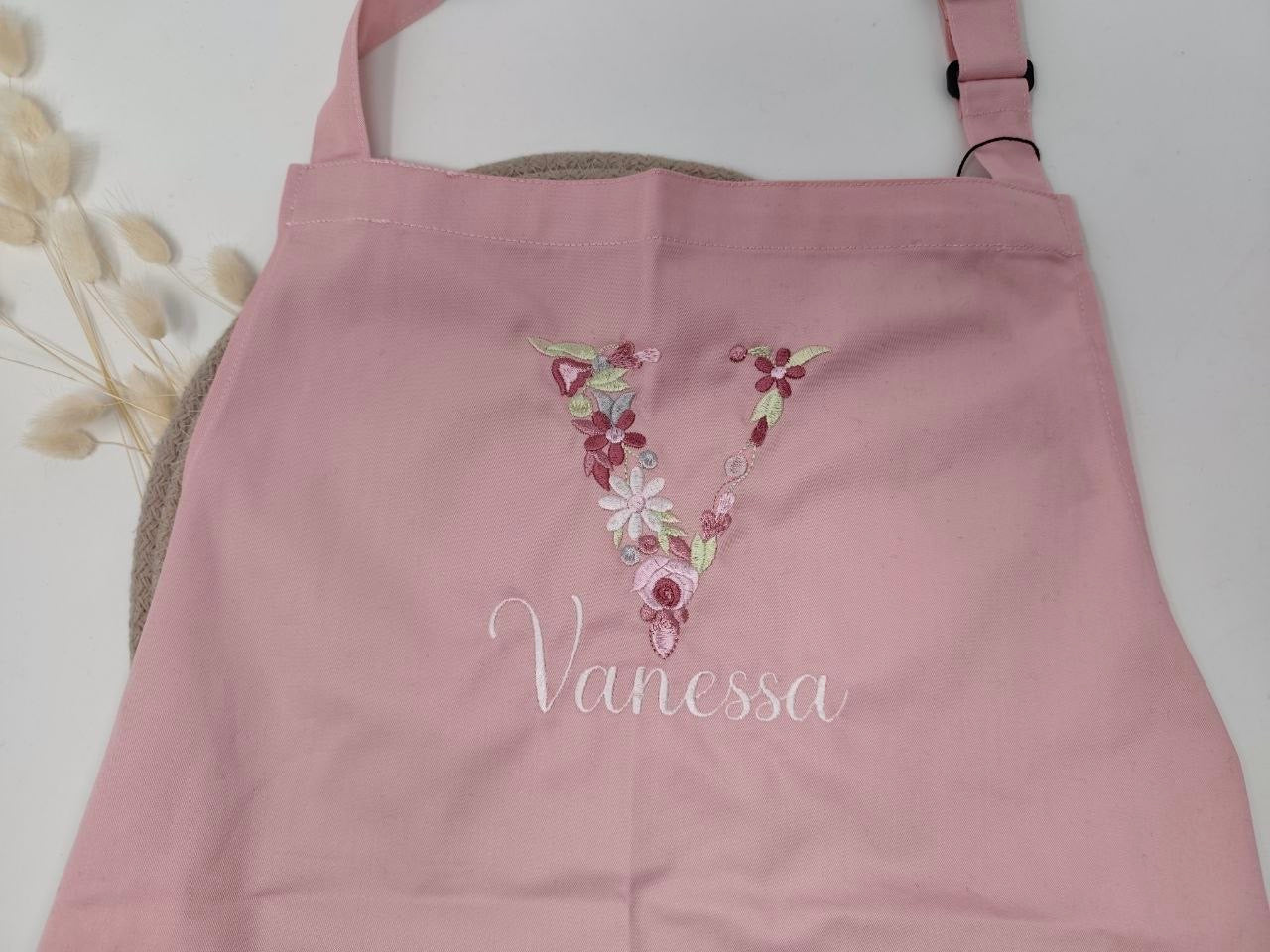 Personalisierte Schürze Initialien Backschürze Küchenschürze Kochschürze Apron Muttertag Stickerei