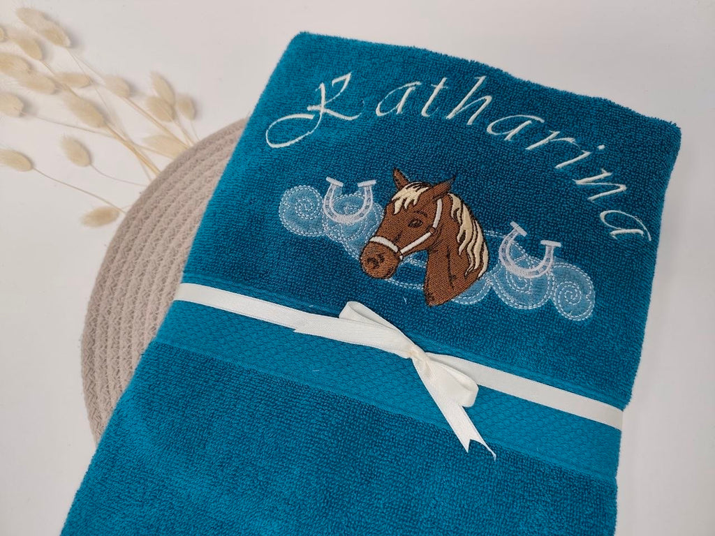 Pferd 07 Pferde Handtuch Duschtuch Stickerei & Personalisierung Super Qualität