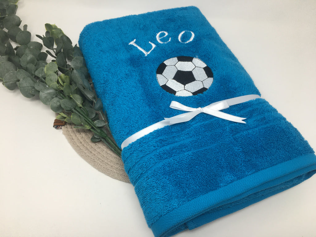 Sport Fussball 01 Handtuch Duschtuch bestickt & personalisierbar Super Qualität