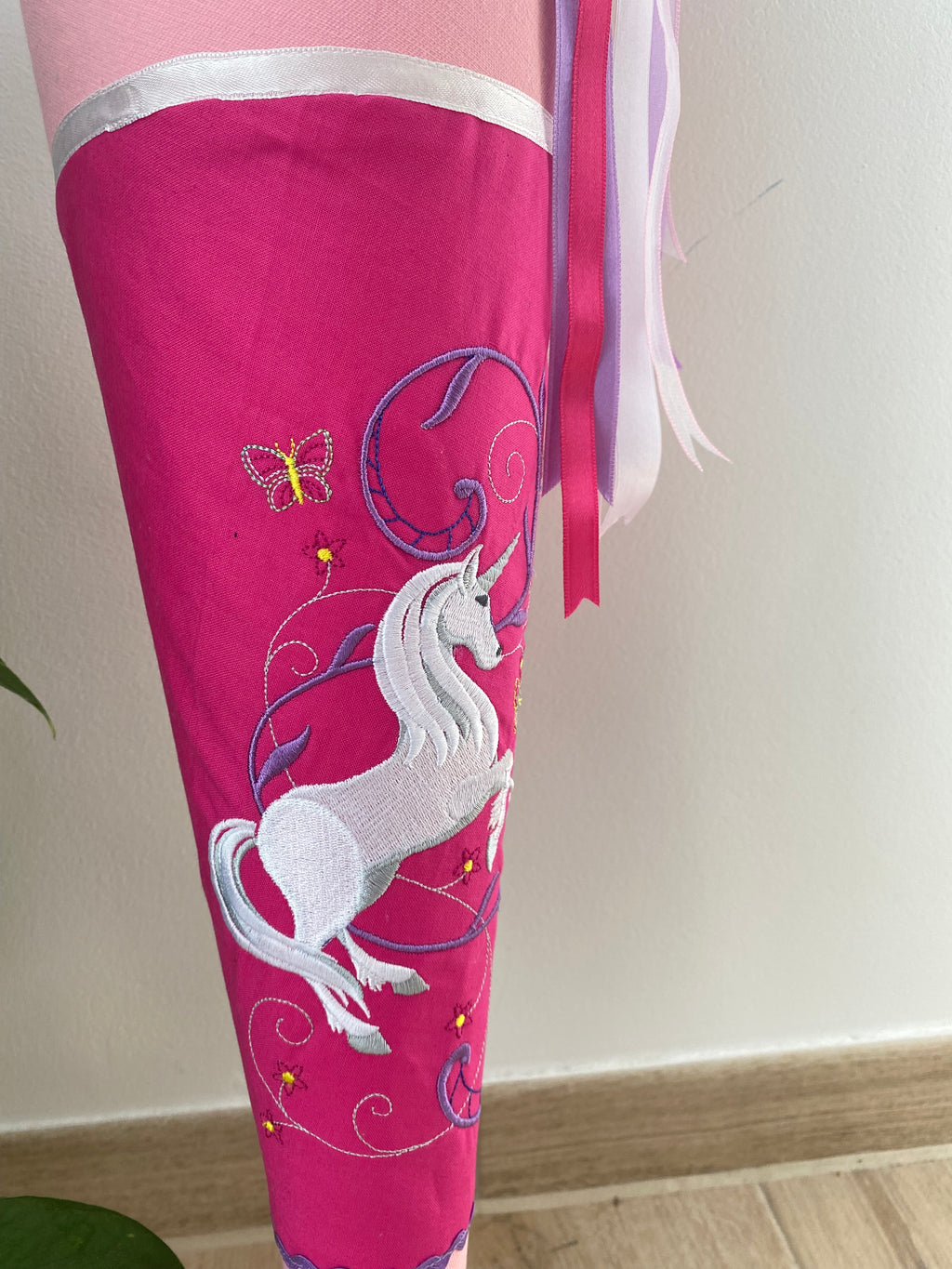 Einhorn 06 Pegasus Schultüte Einschulung Stickerei Namen Schulstart Bestickung