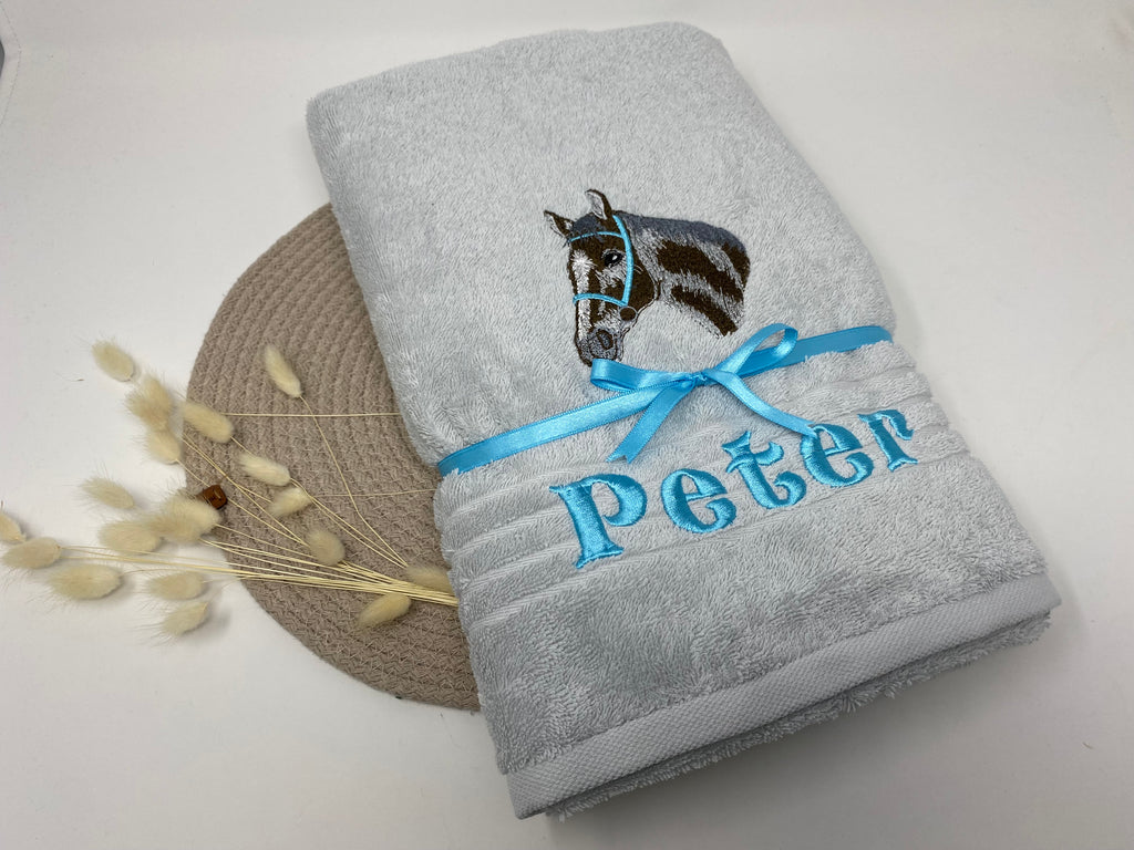 Pferd 17 Pferde Handtuch Duschtuch Stickerei & Personalisierung Super Qualität