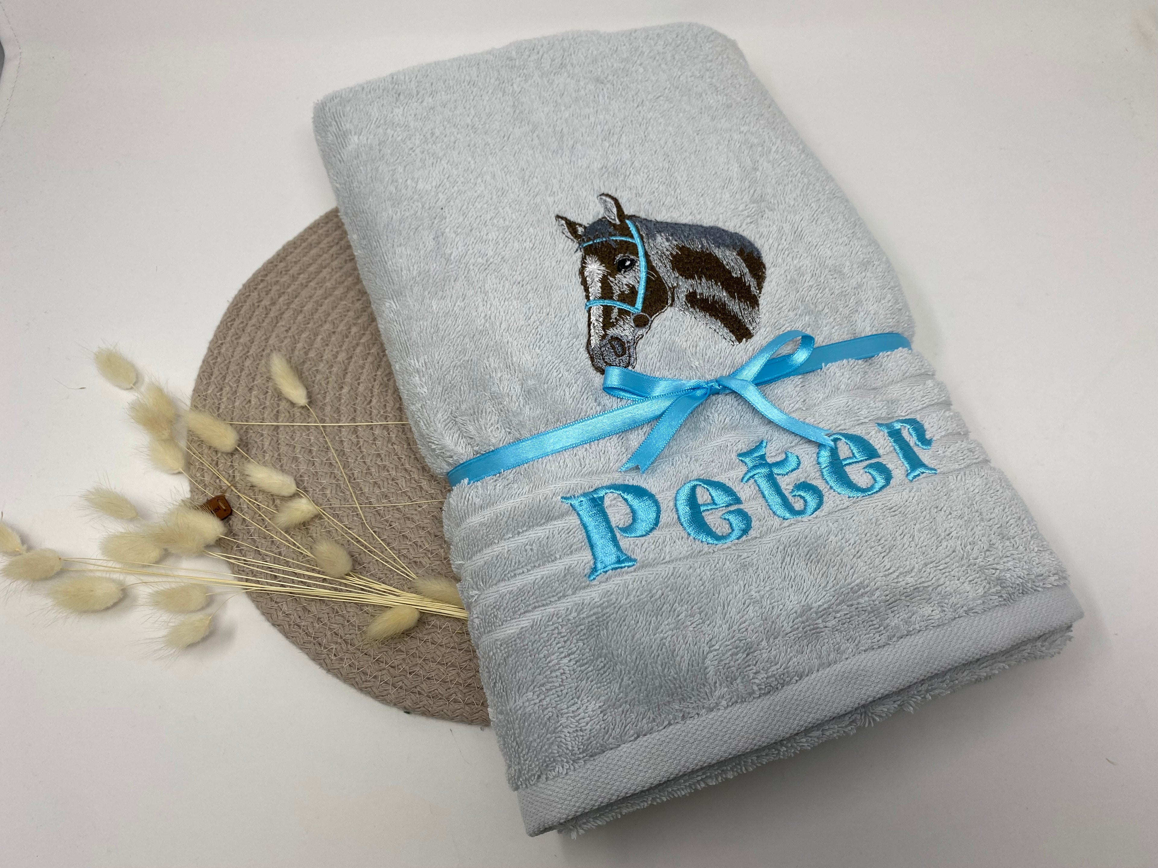 Pferd 17 Pferde Handtuch Duschtuch Stickerei & Personalisierung Super Qualität