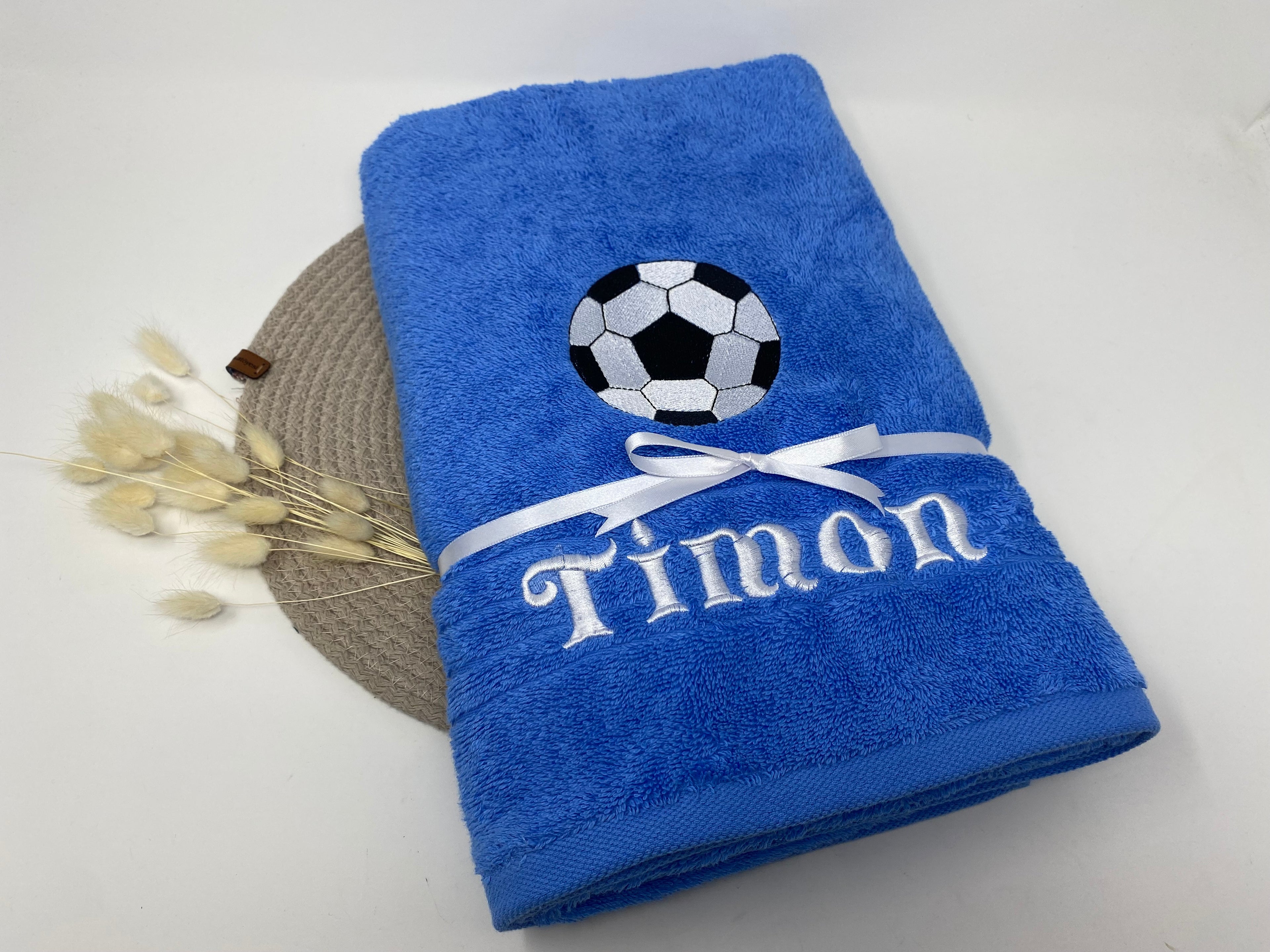 Sport Fussball 01 Handtuch Duschtuch bestickt & personalisierbar Super Qualität